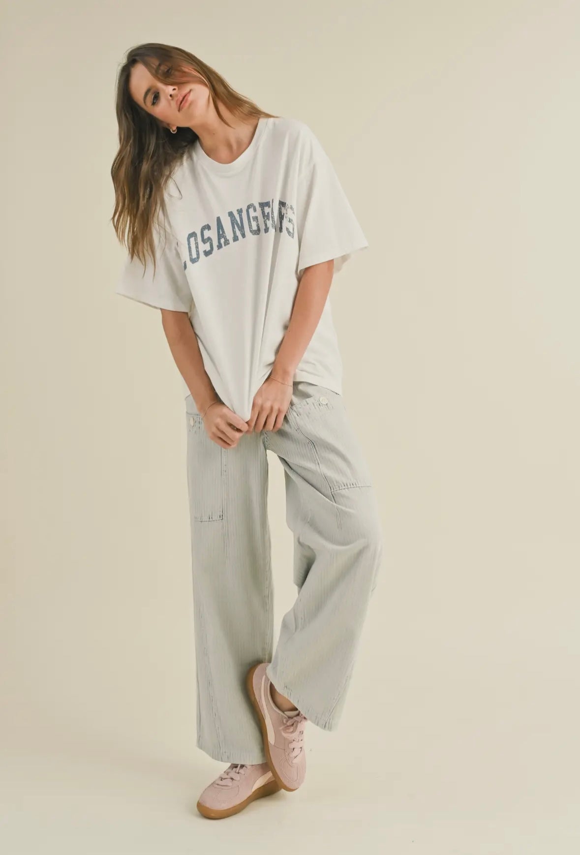 oversized LA tee