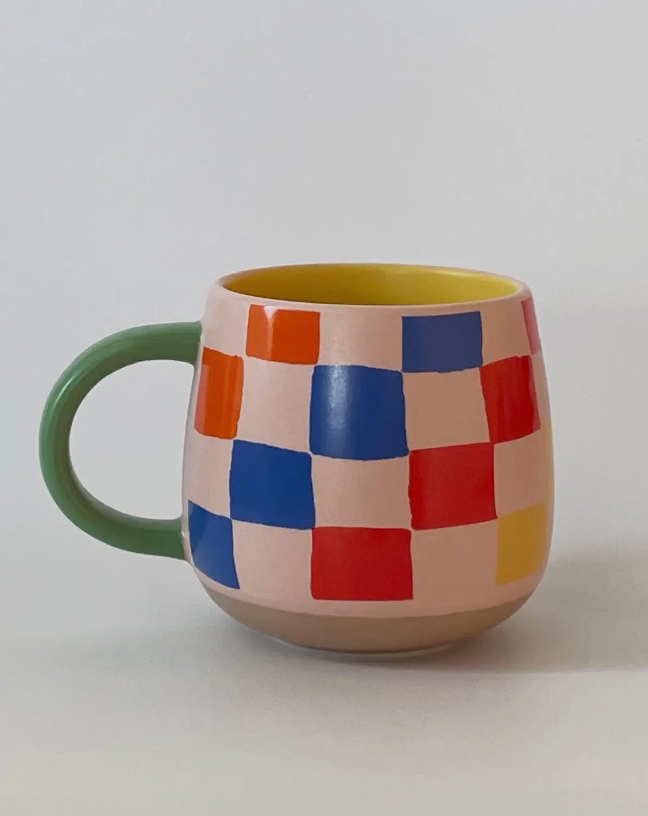 Rainbow Check Mug