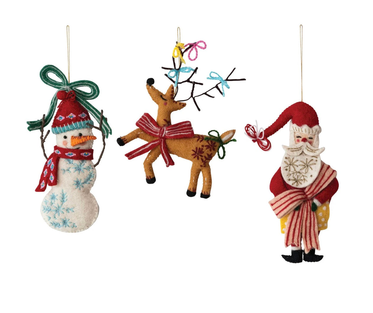Felt Icon Ornaments