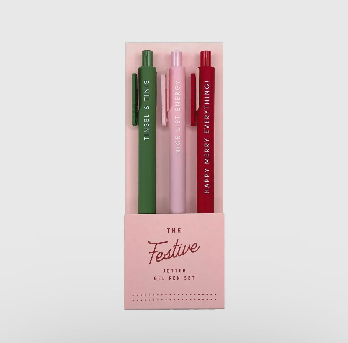 festive jotter pens