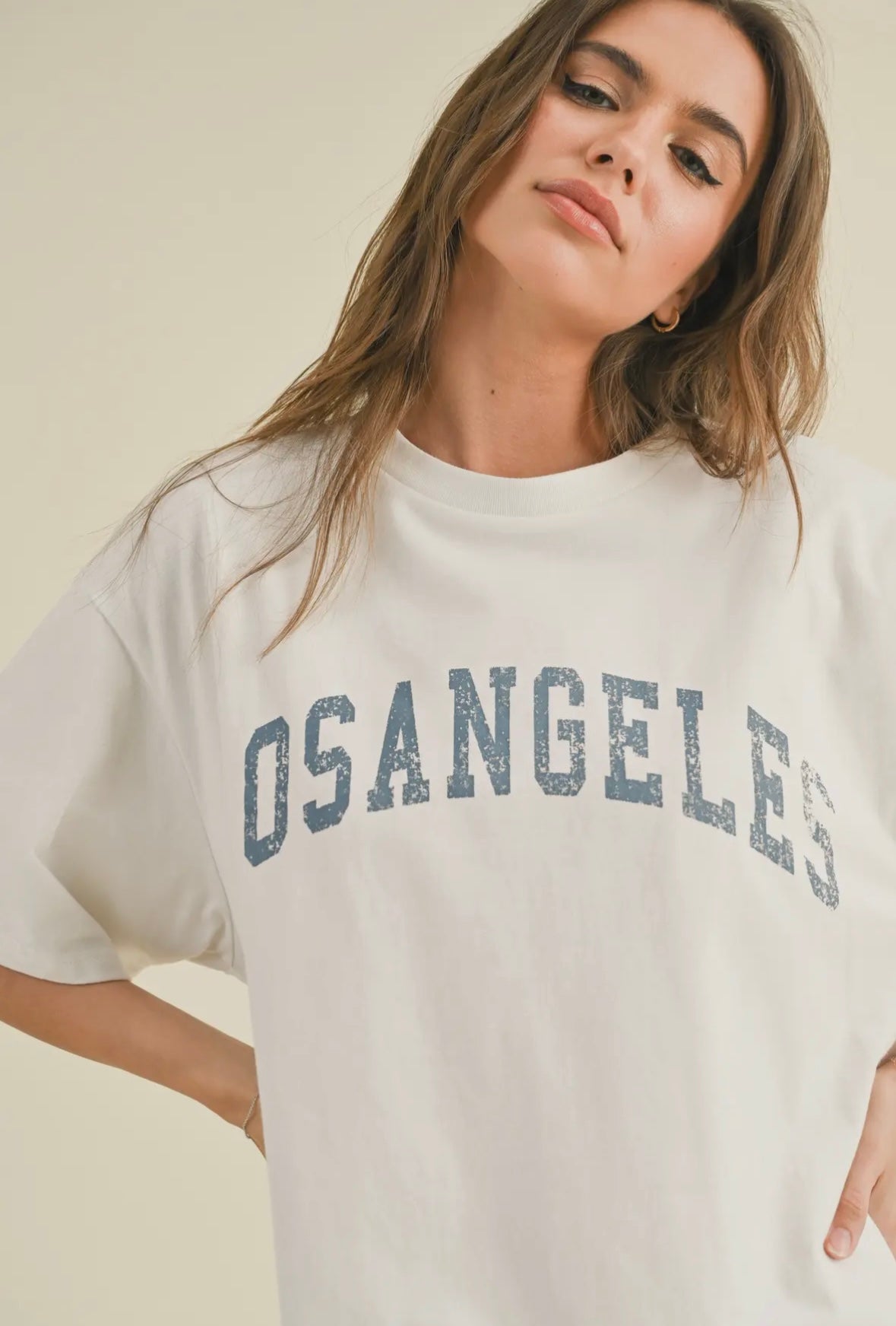 oversized LA tee