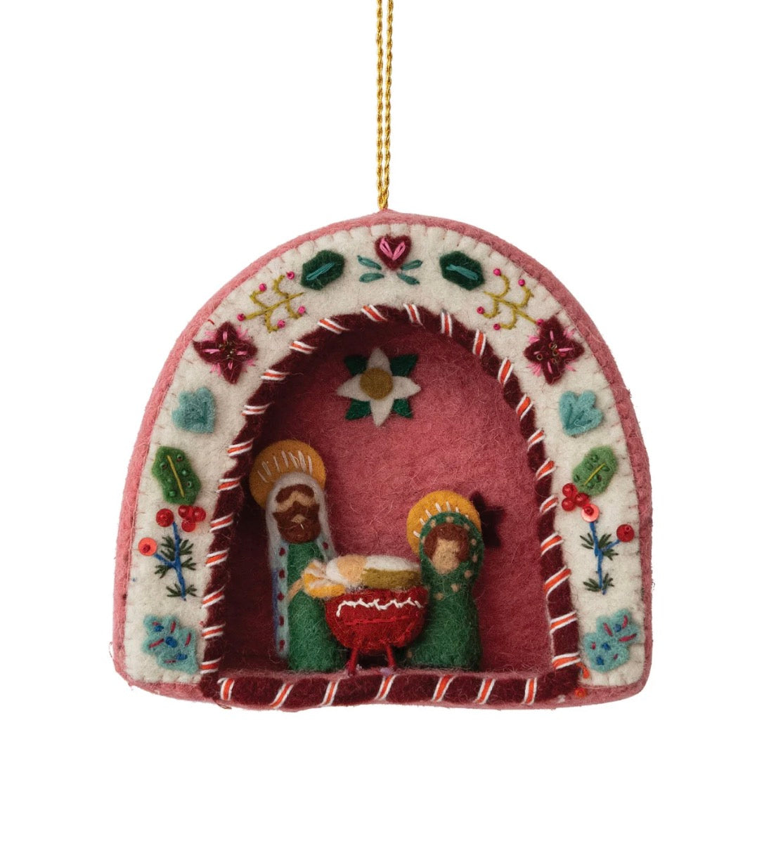 Felt Nativity Ornament