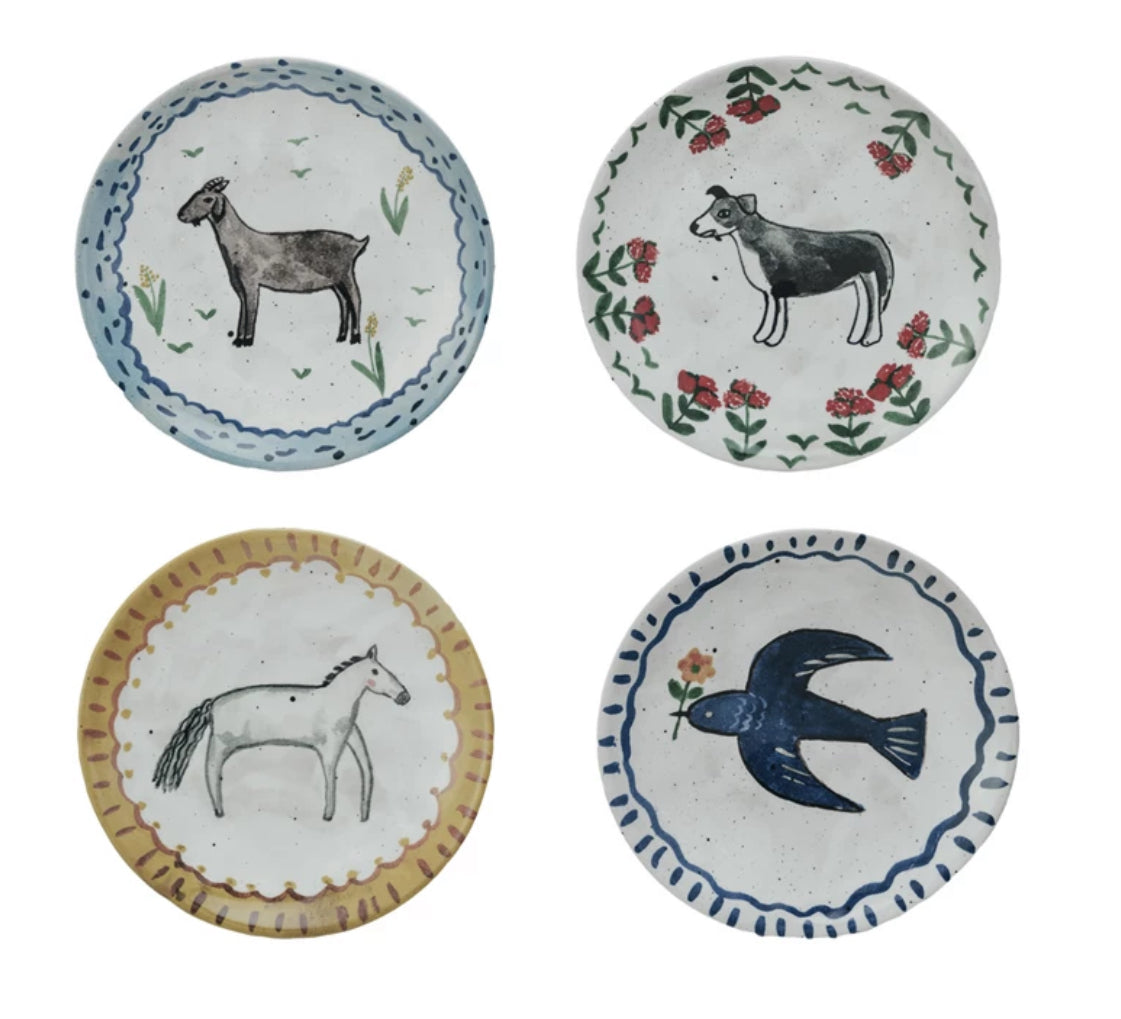 Painted Animal Plate