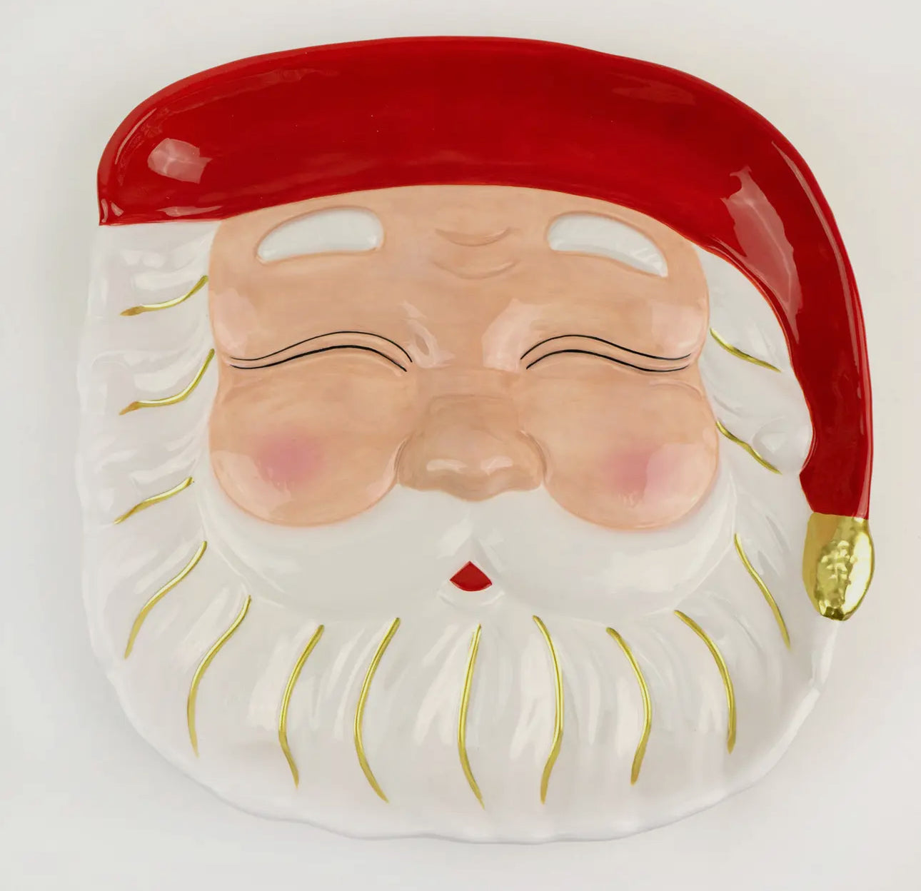 Red Santa Platter