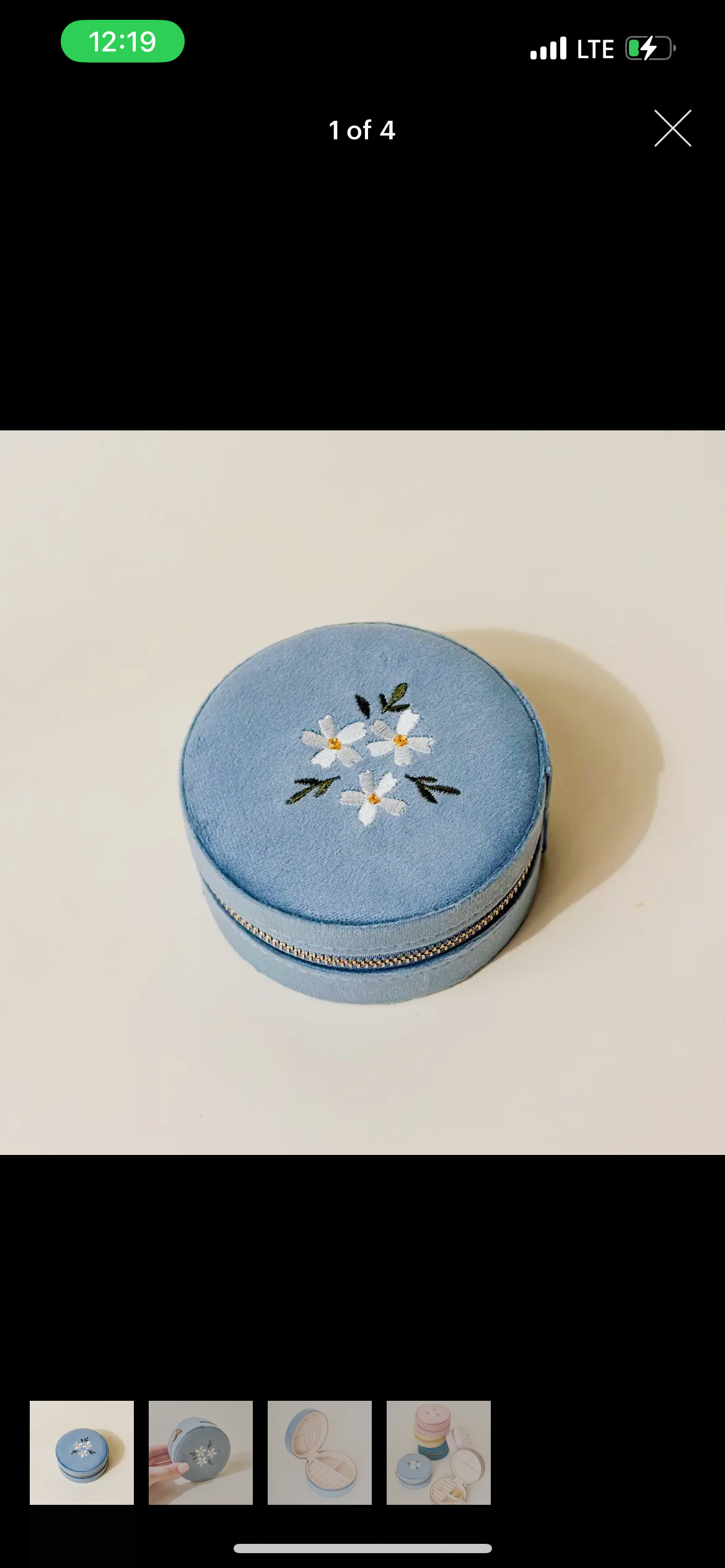 Velvet Jewelry Case