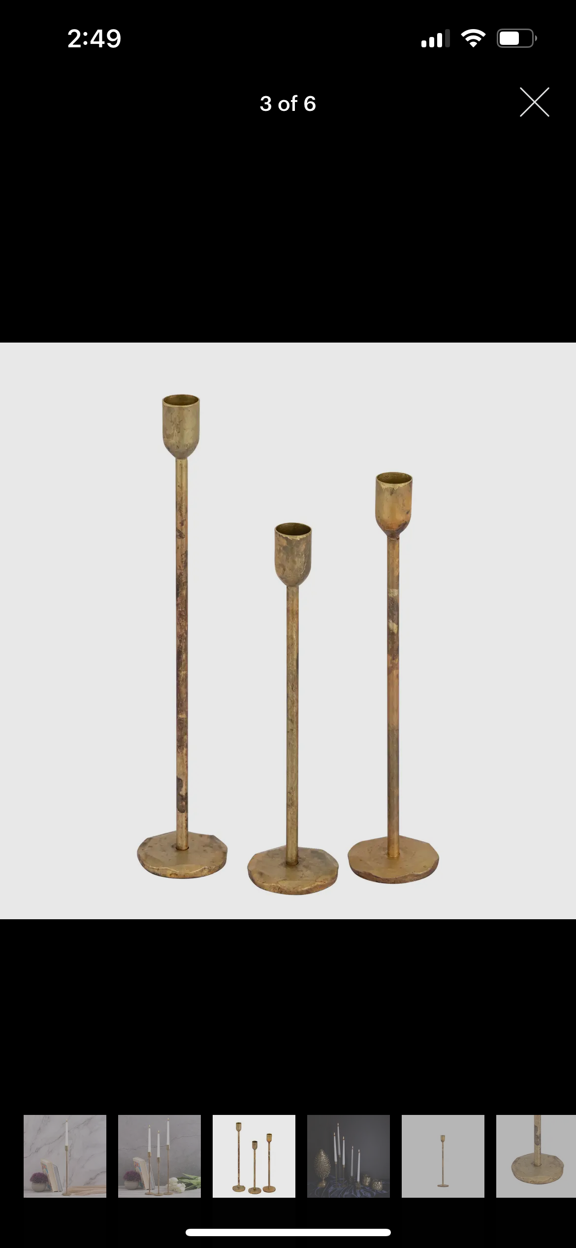 Brass 10” Candlestick