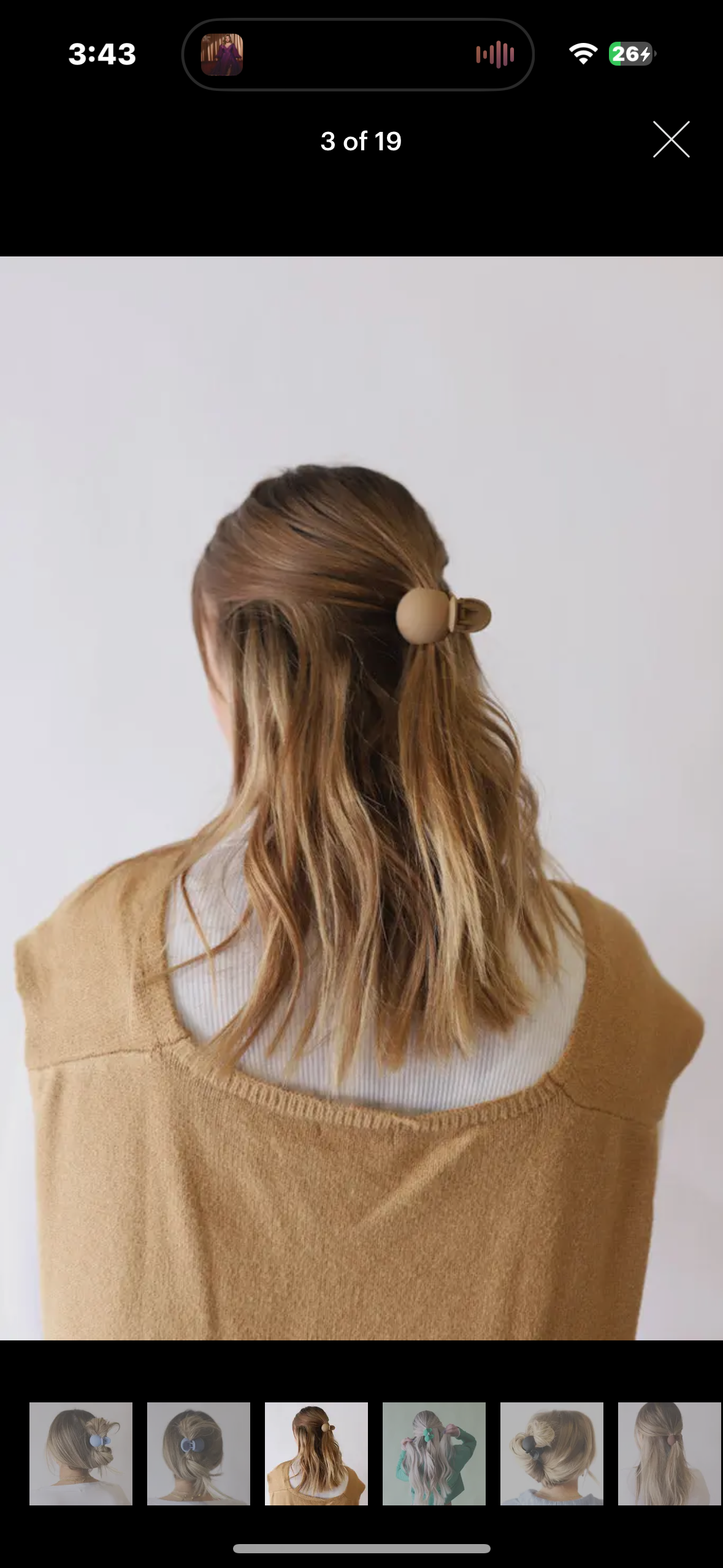 bubble claw clip