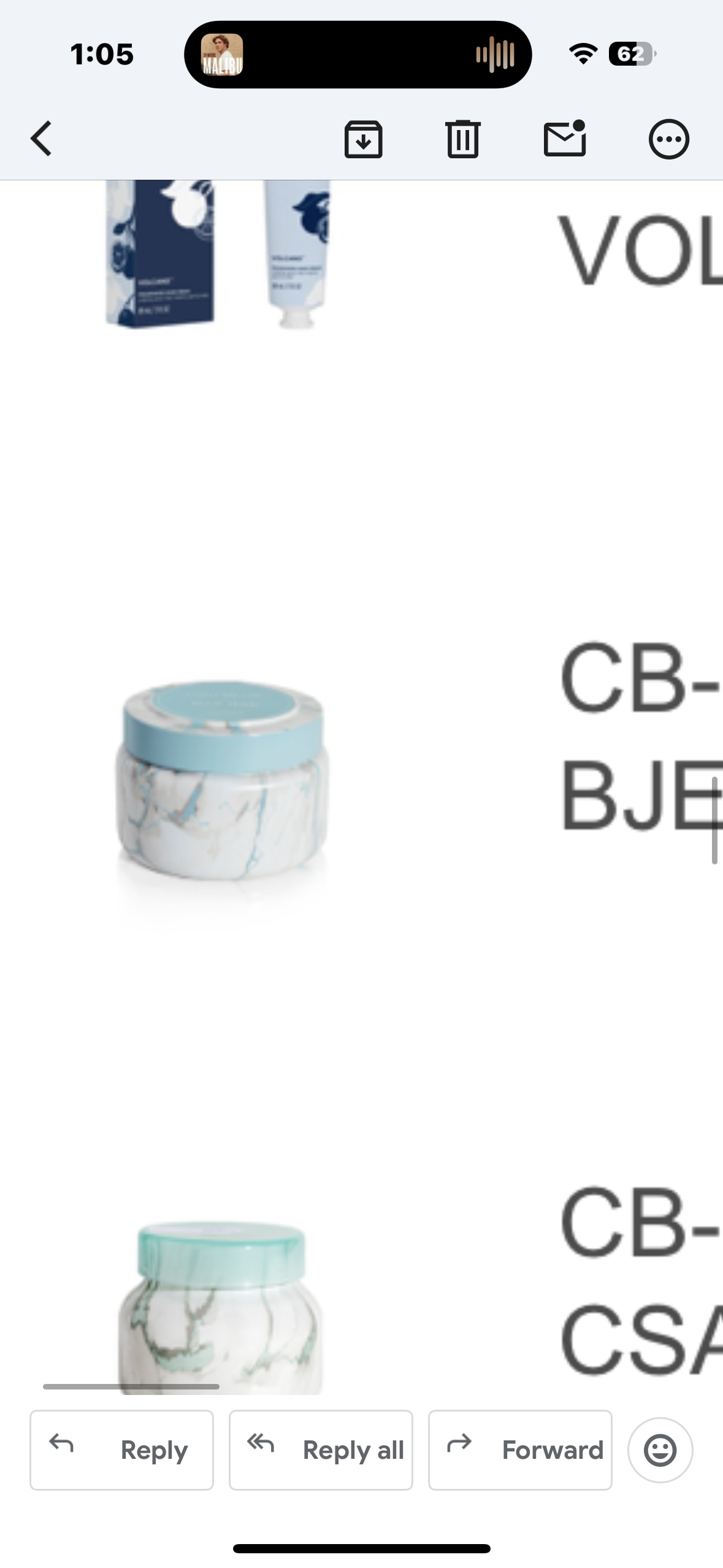 blue Jean travel tin