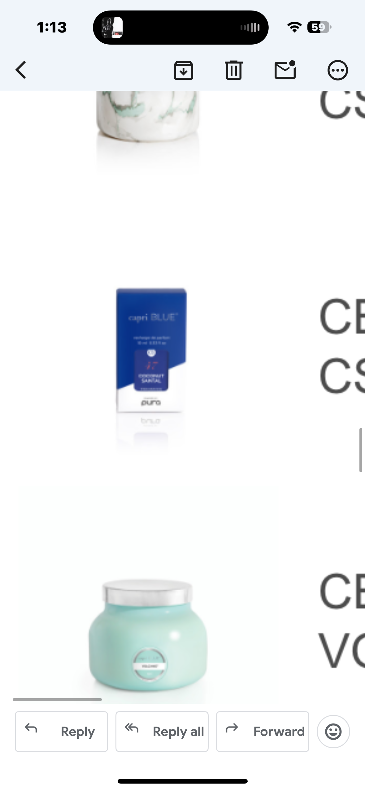 Capri blue refills
