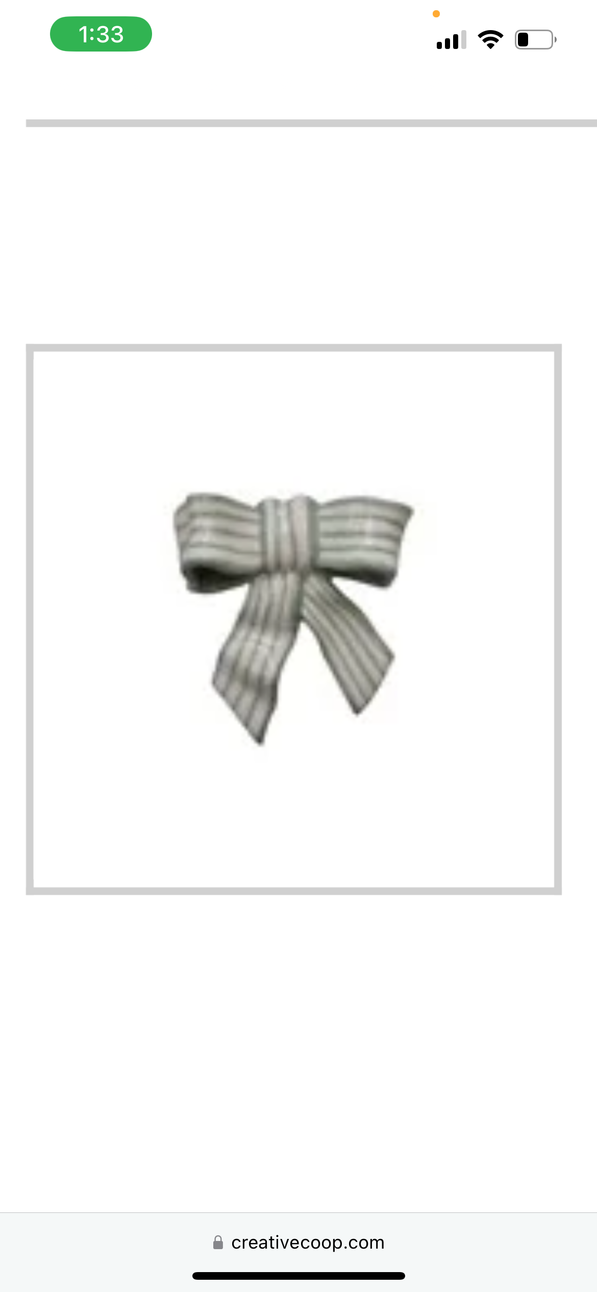 Striped Bow Wall Decor