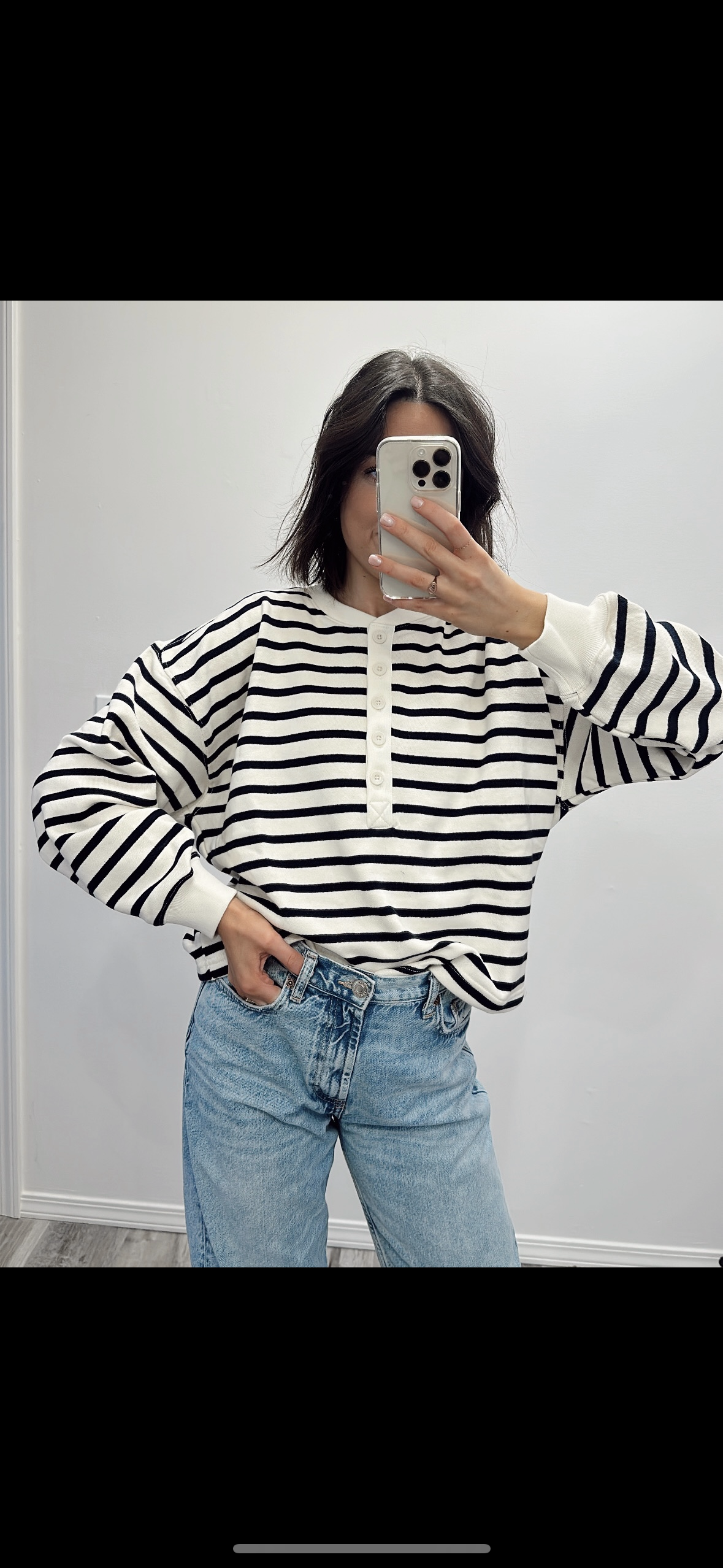 Striped Terry Top