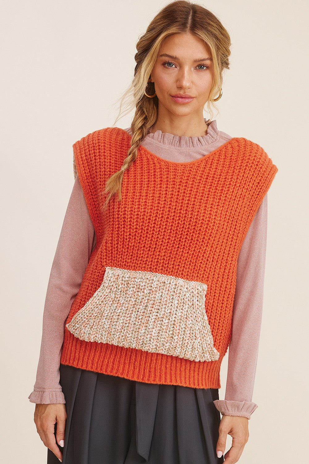 Rust Sweater Vest