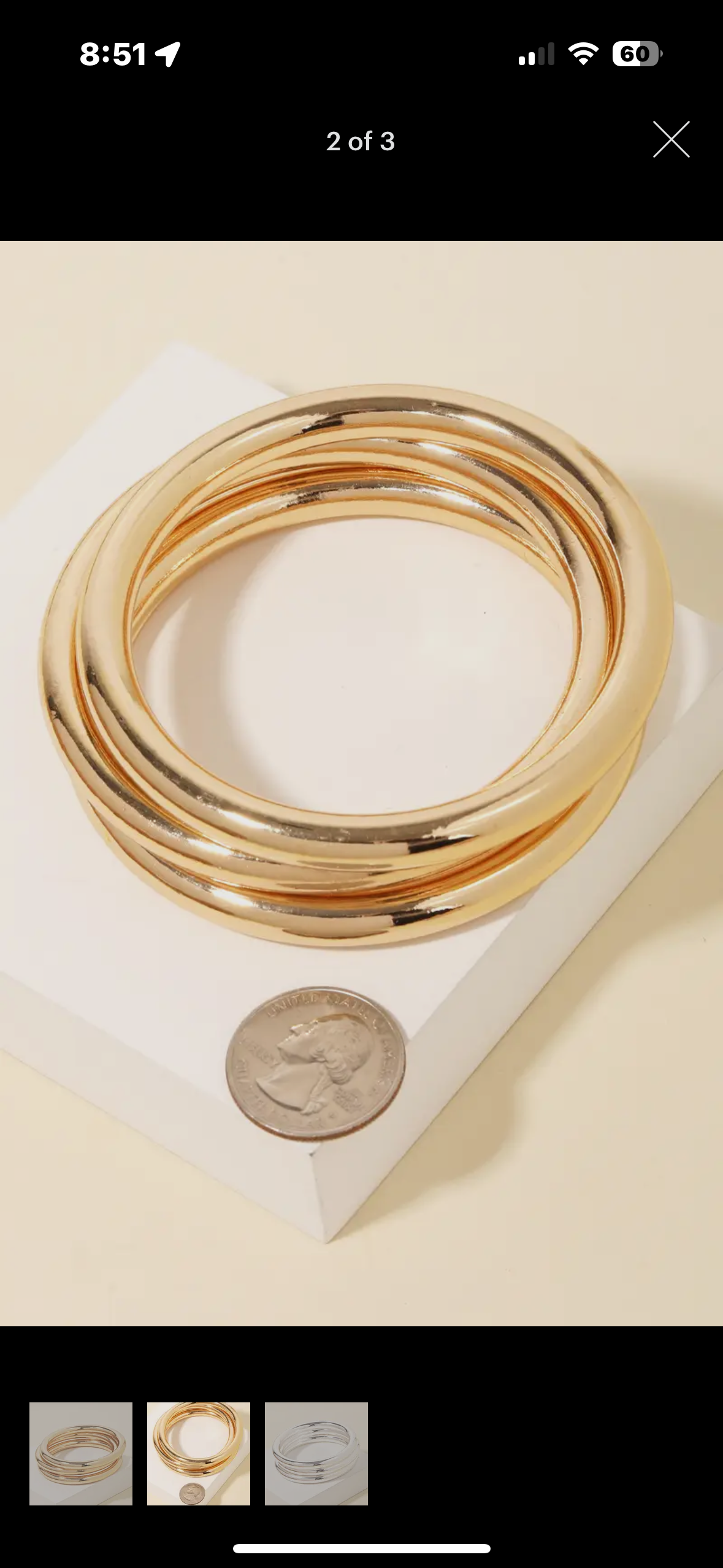 Triple Band Bangle
