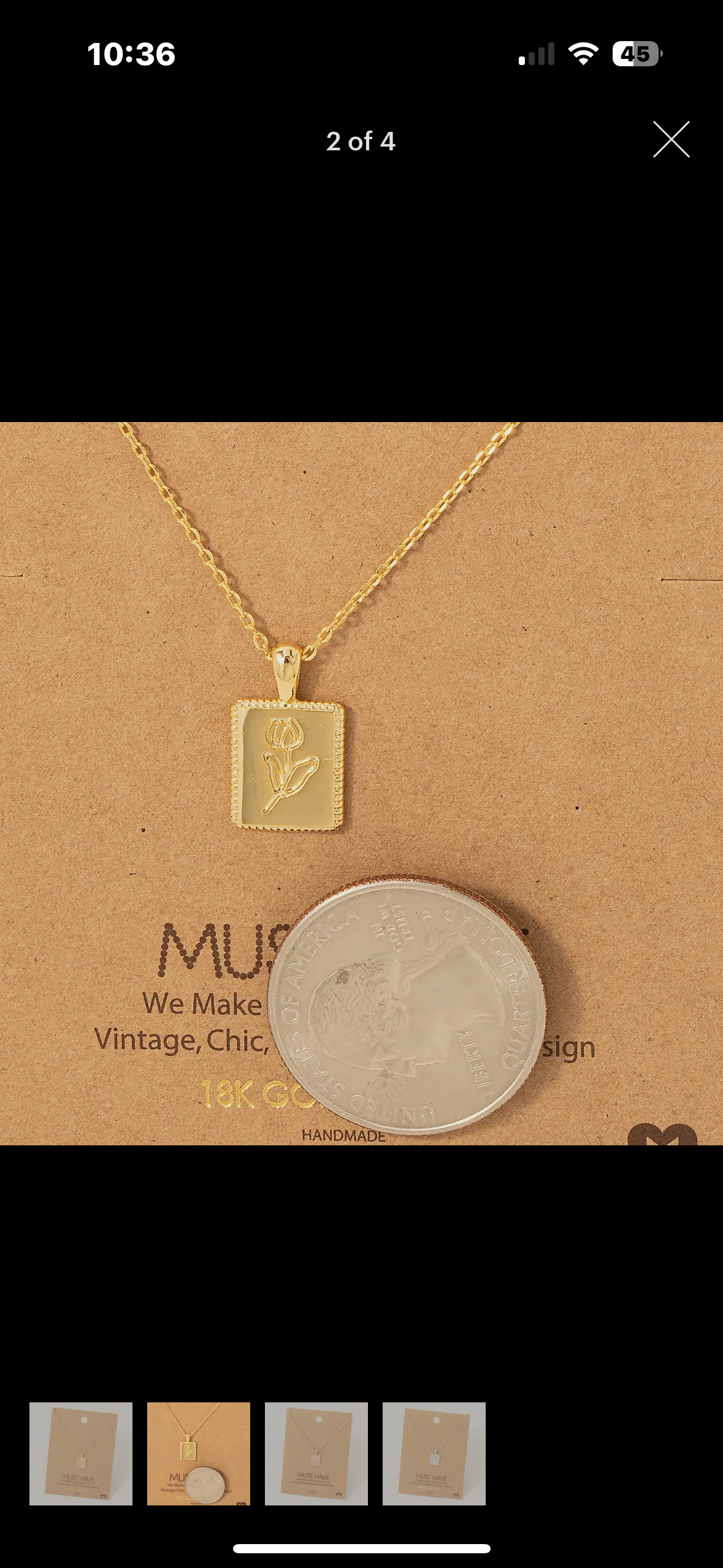 Flower Pendant Necklace