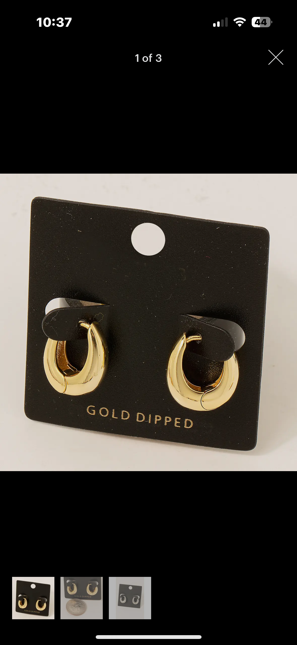 Gold Huggie Earrings