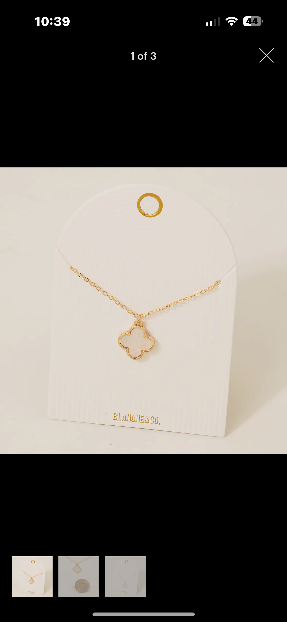 Gold Clover Necklace