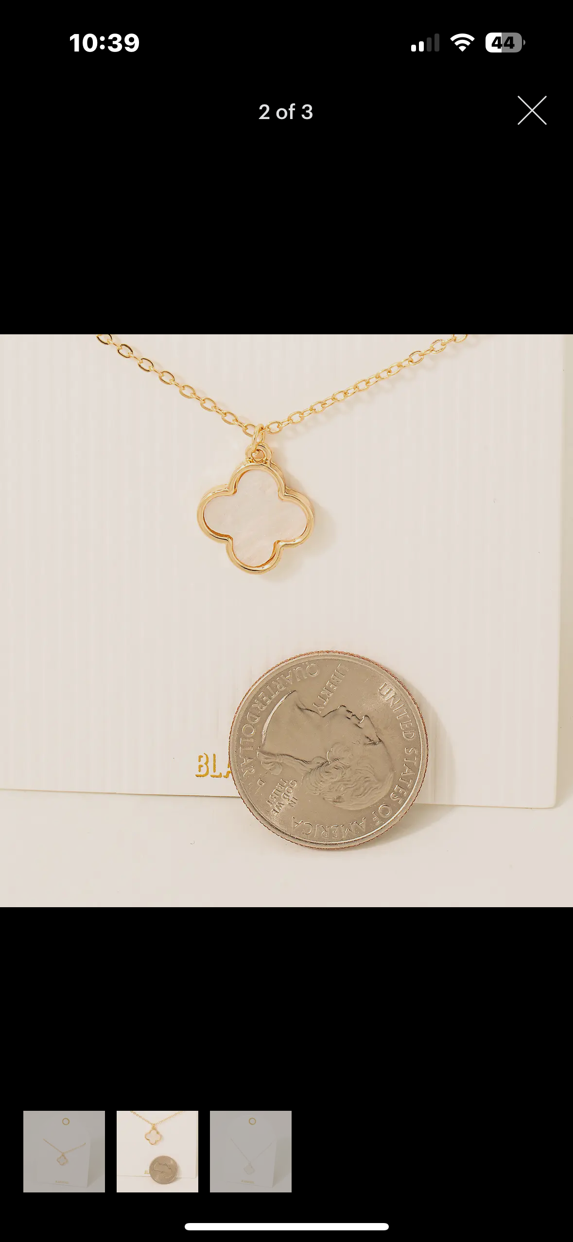 Gold Clover Necklace