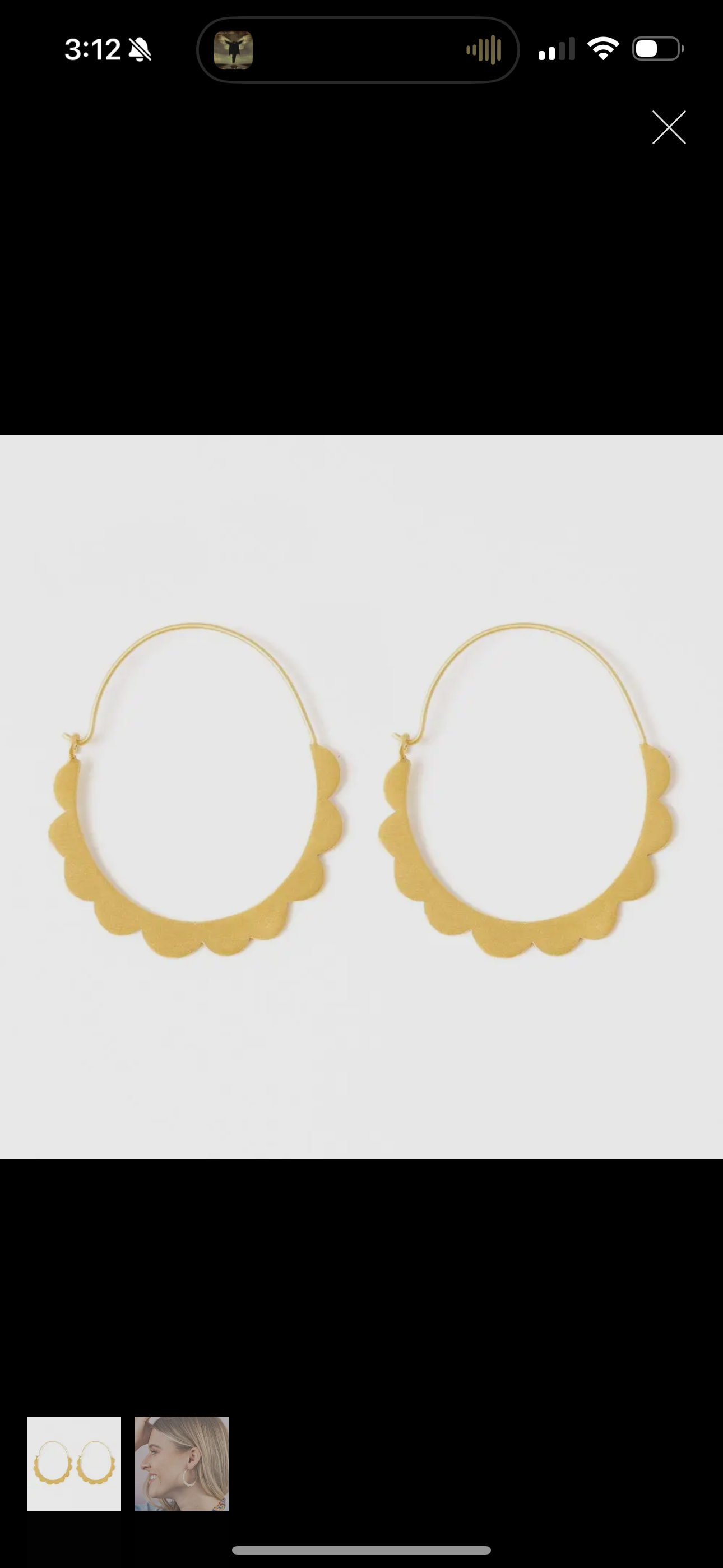 Stephanie Scallop Hoop