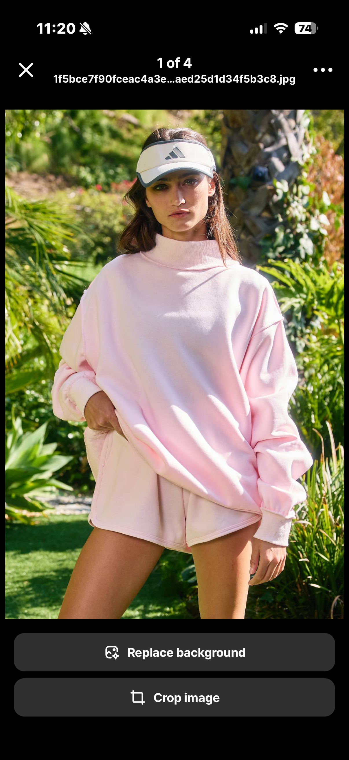 pretty pink mock neck