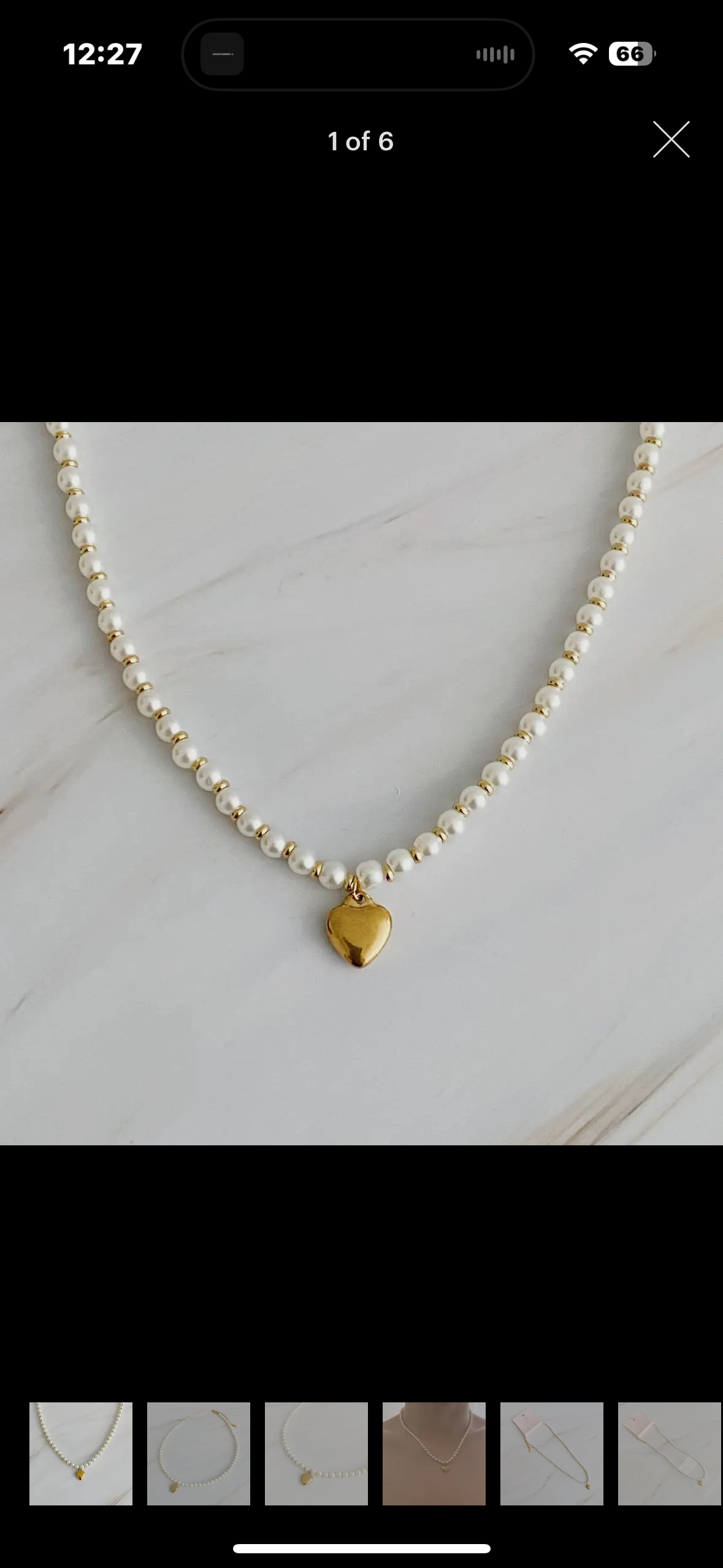 pearl heart pendant necklace