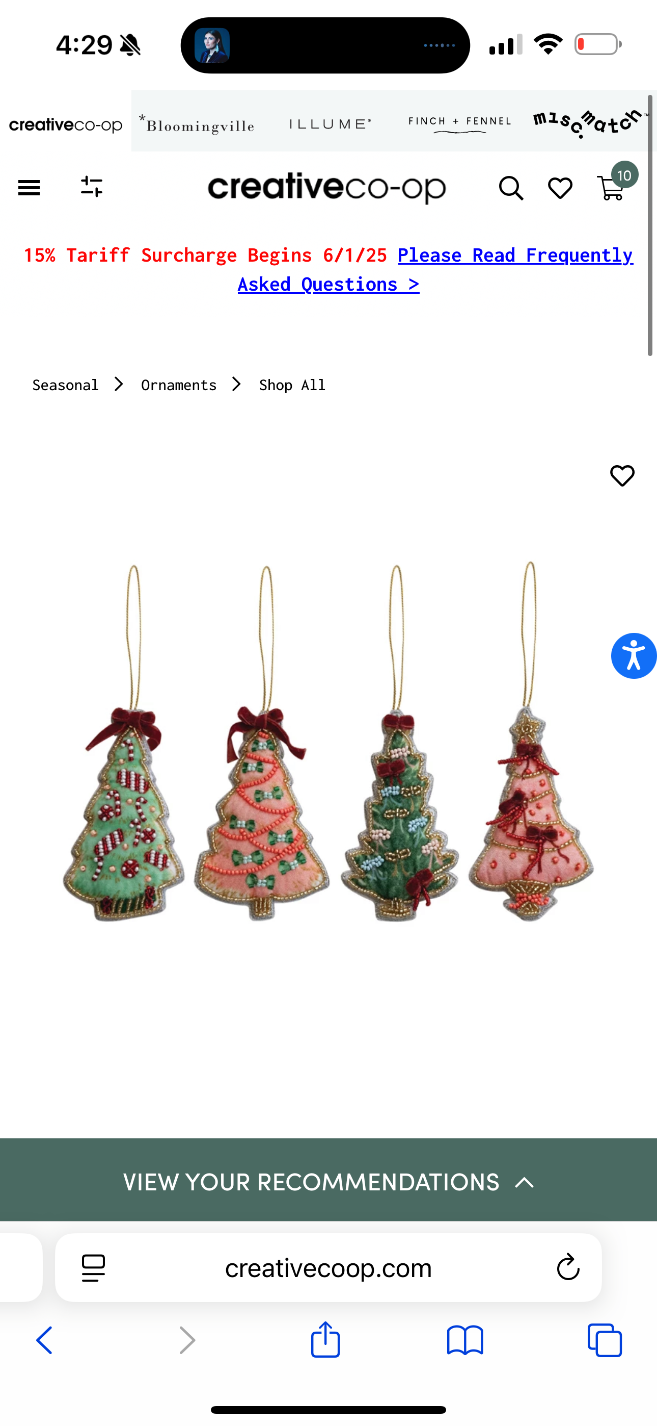 Beaded Ornaments