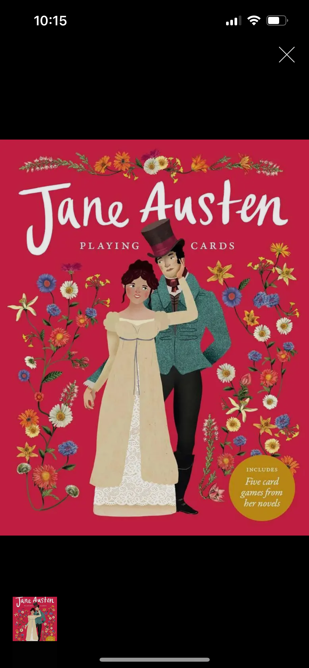 Jane Austen Playing Cards