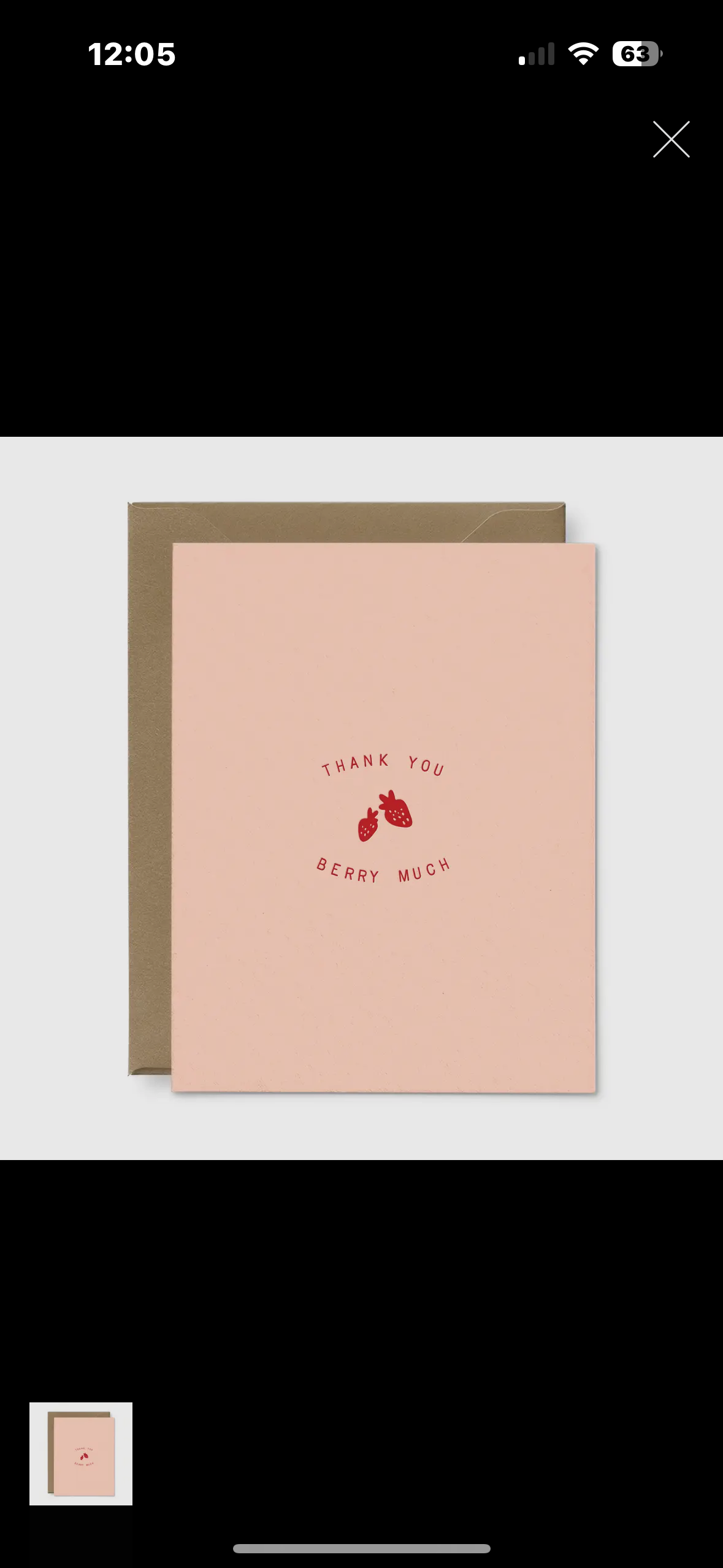 thank you berry much card