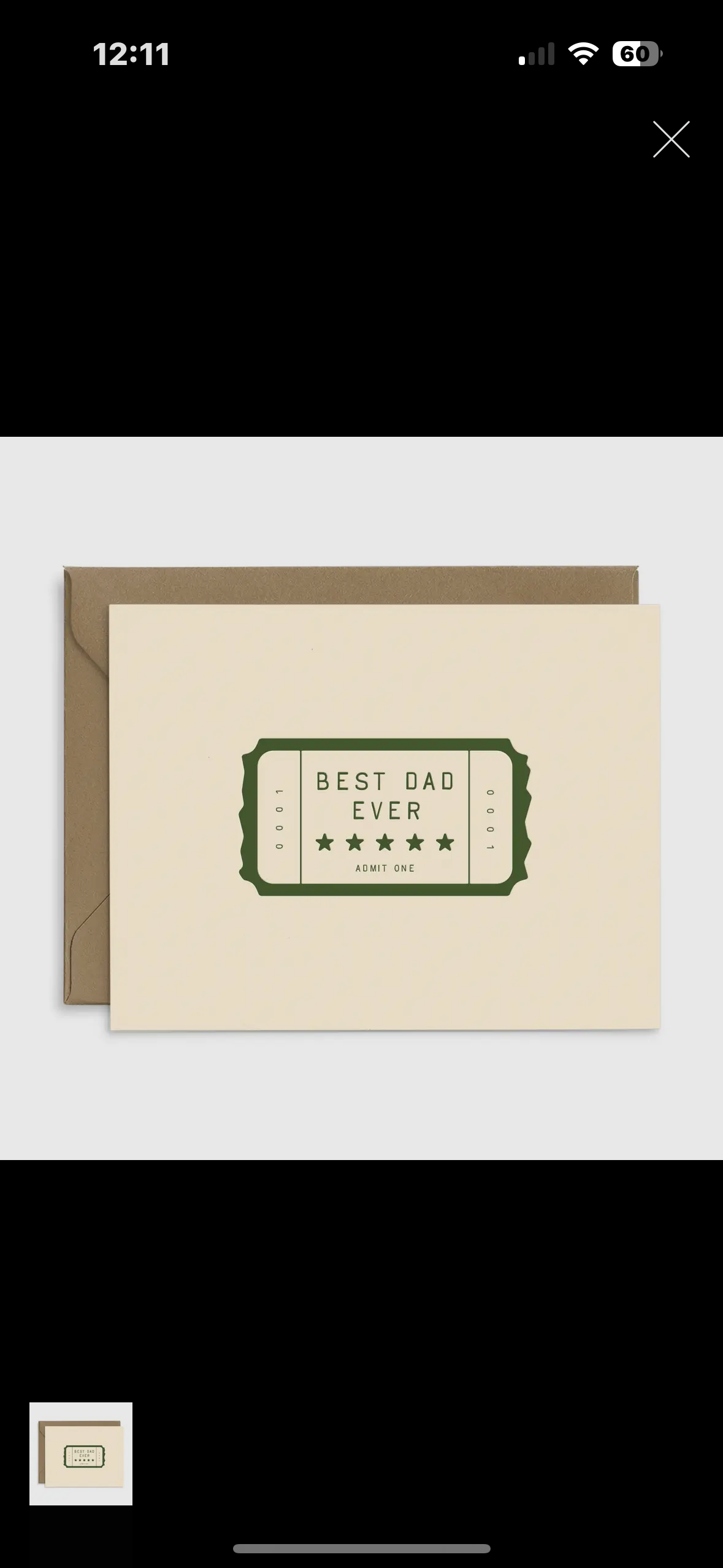 Best dad ever card