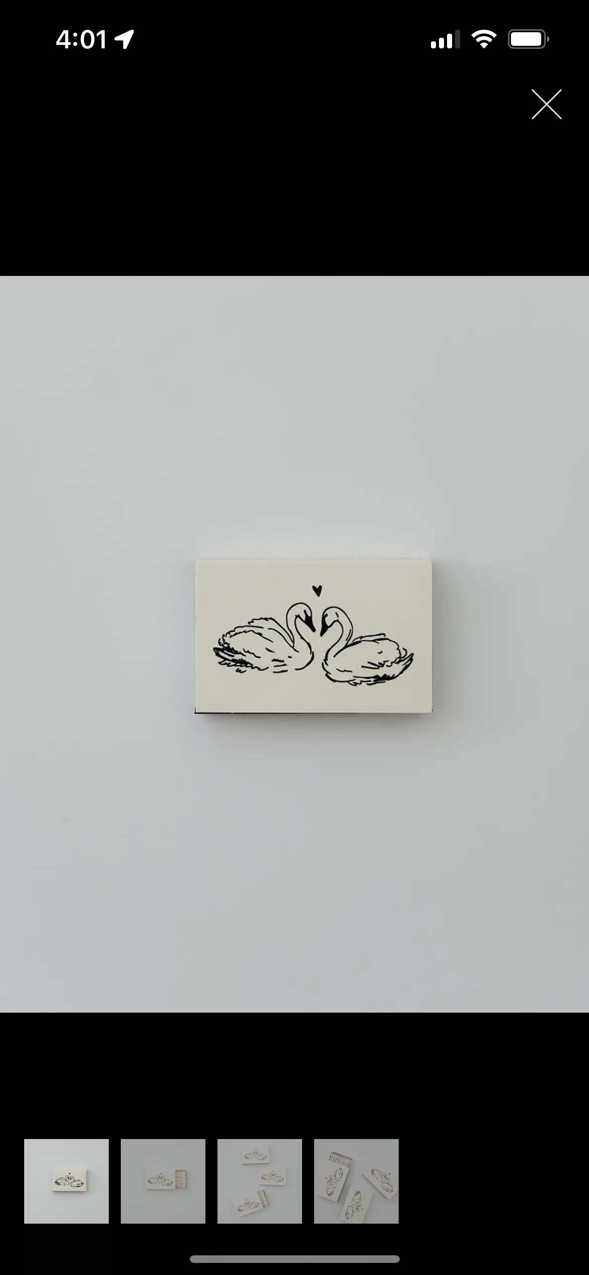 Swan Matchbox