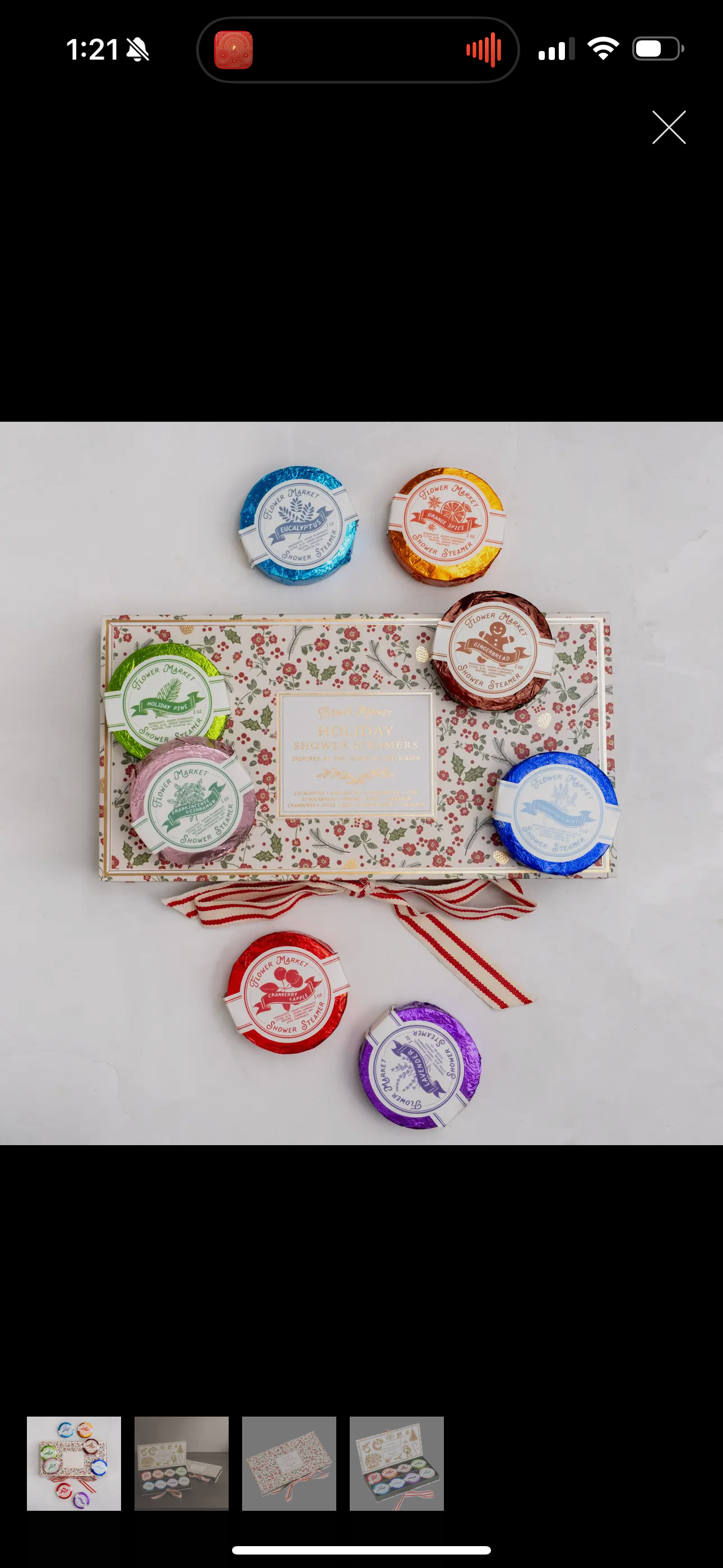 Holiday Shower Steamers