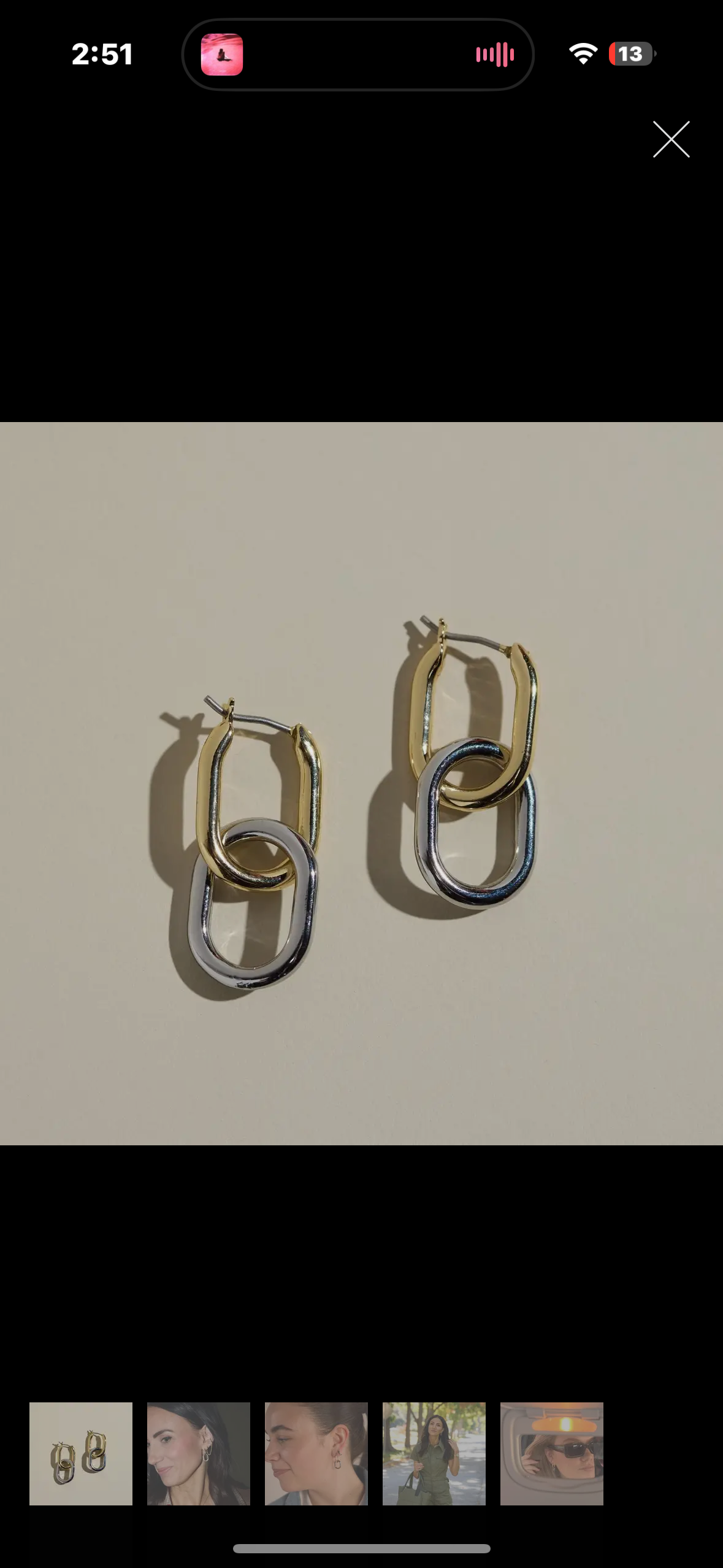 mixed metal hoops