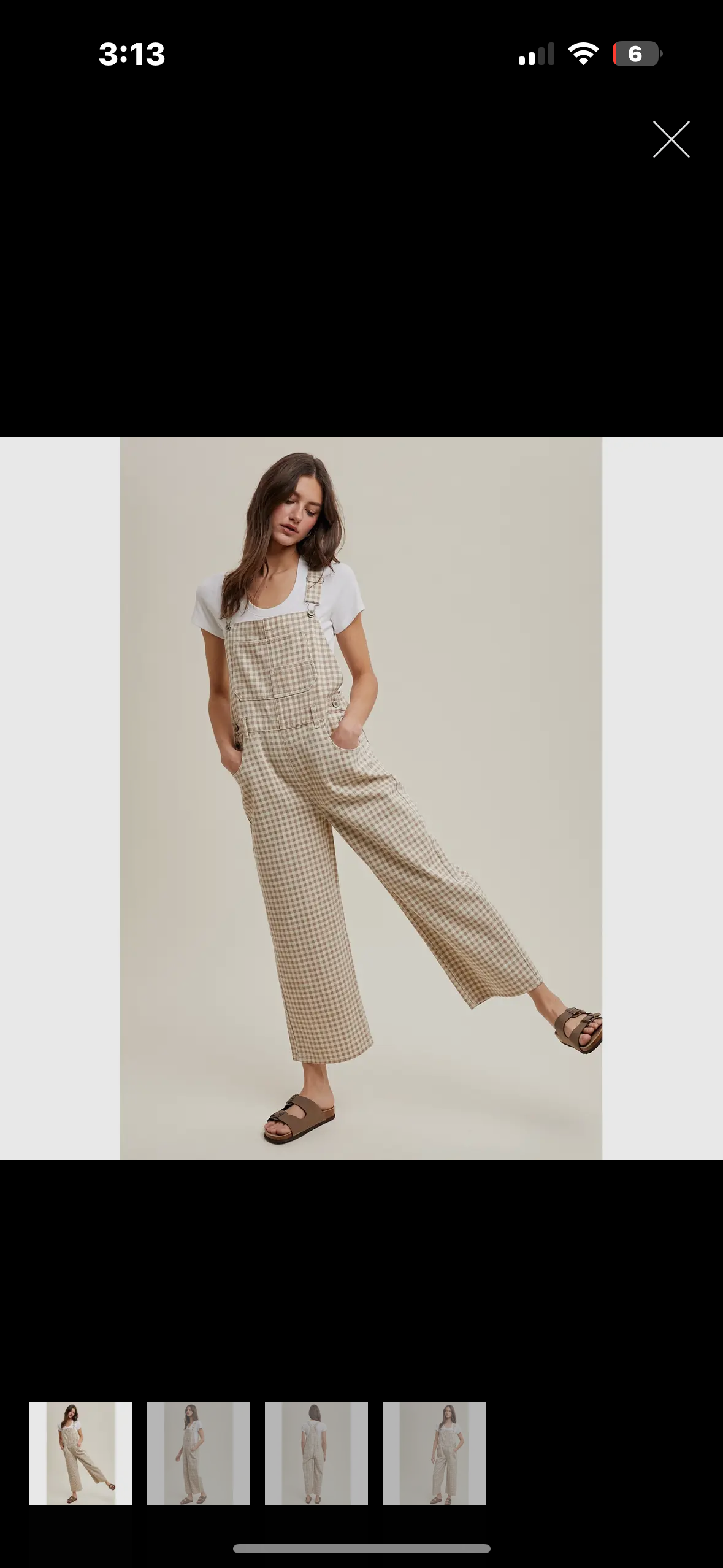 gingham overalls