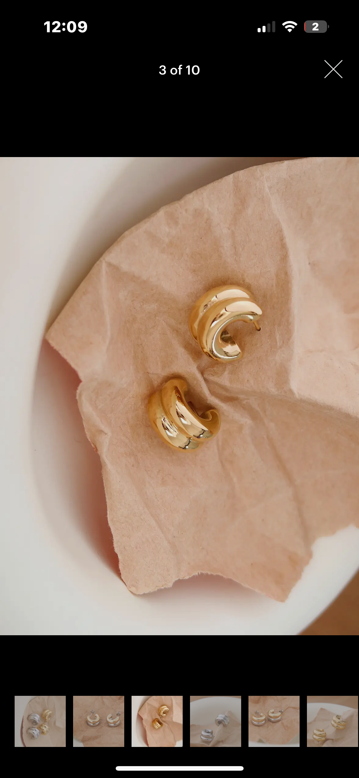 double hoop earrings