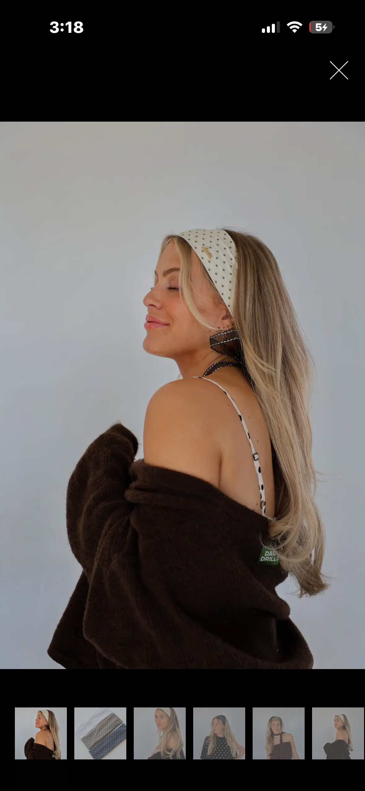 polka dot headband