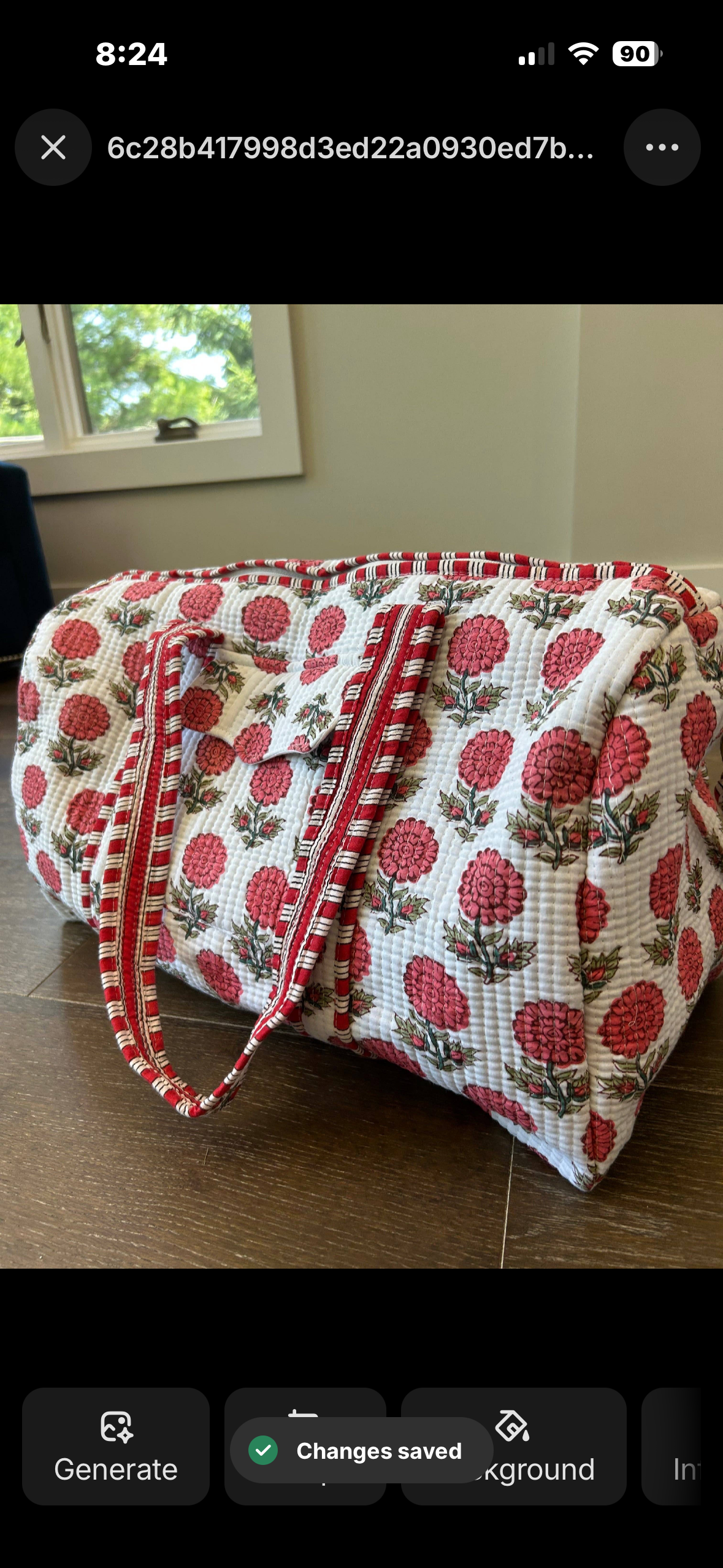 poppy duffel bag