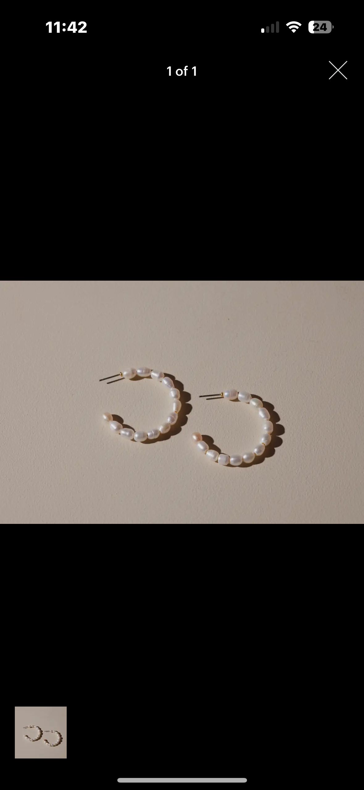 Pearl hoops