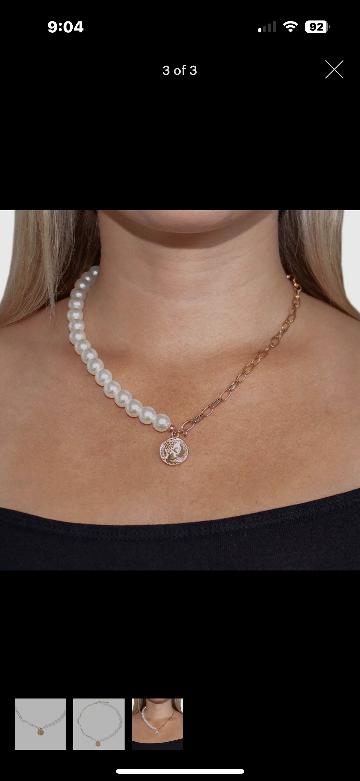 coin pendant necklace
