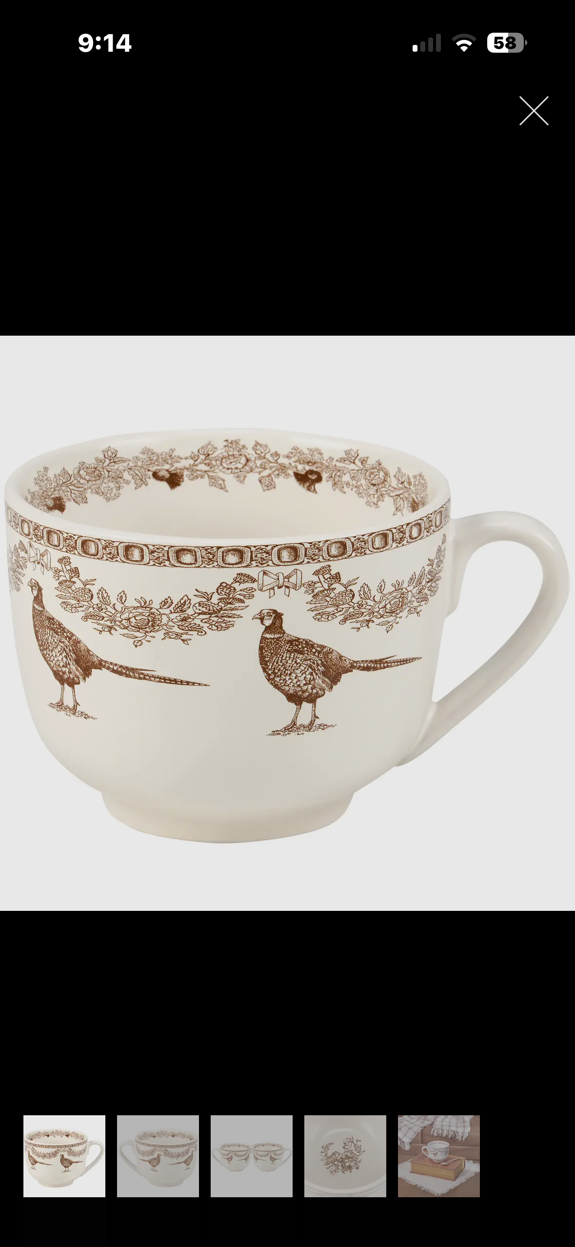 pheasant mug