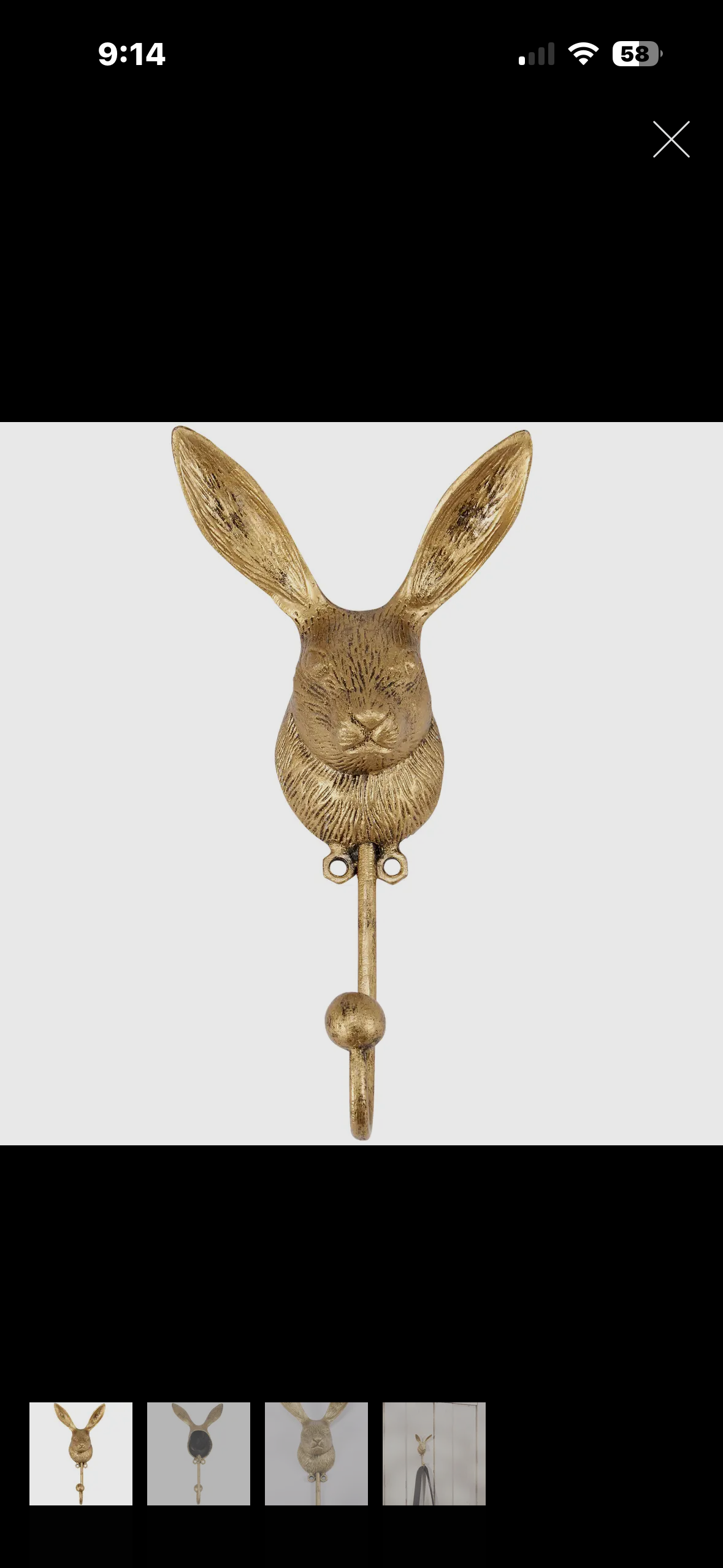 rabbit wall hook