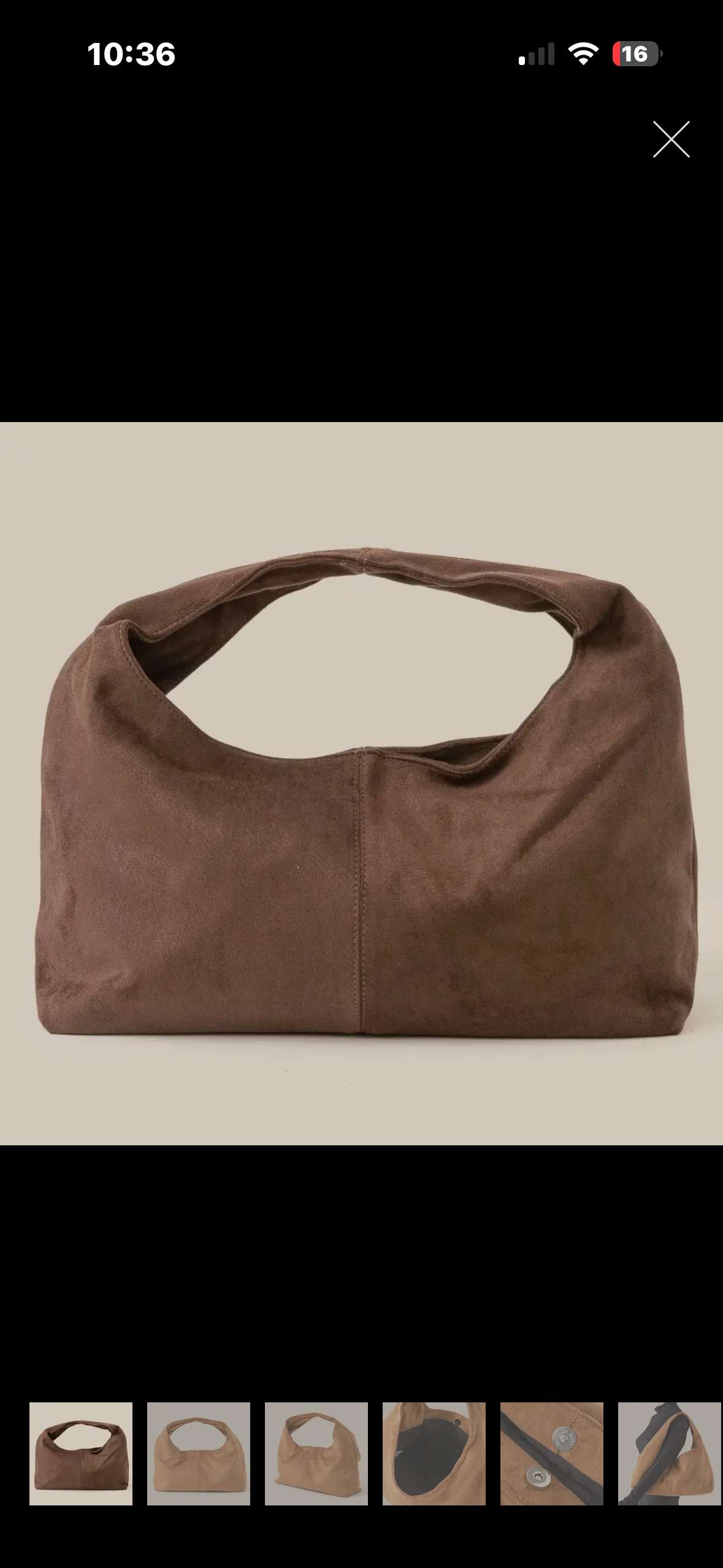 brown shoulder bag