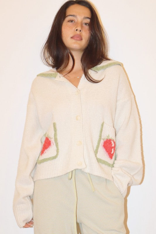 strawberry cardigan