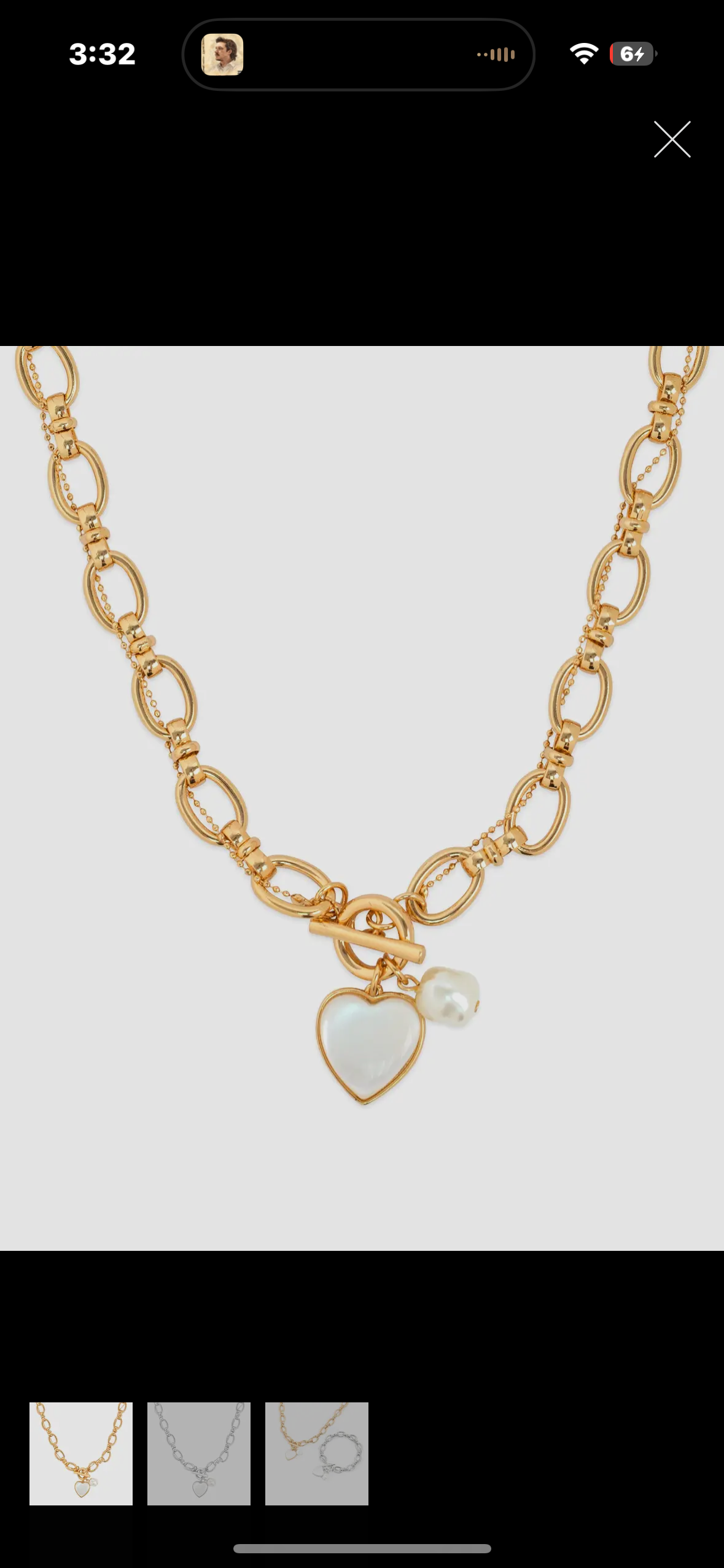 heart chain necklace