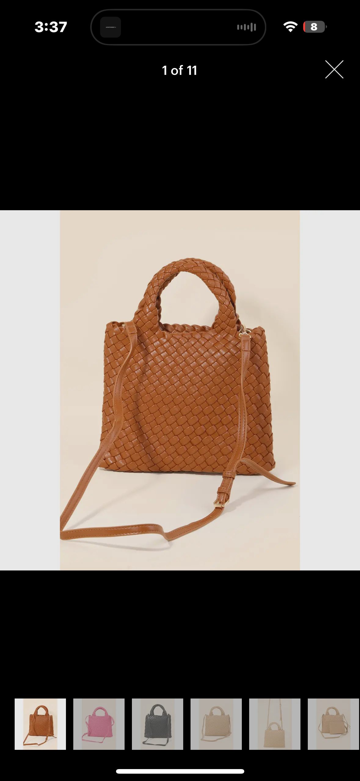 braided leather bag