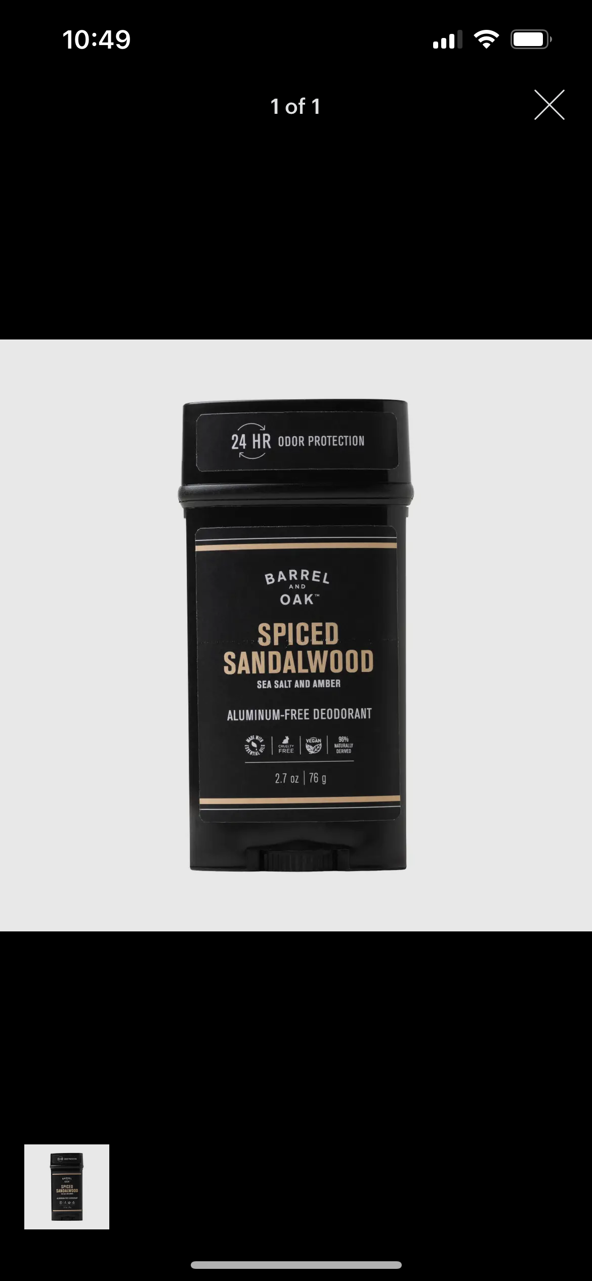 Sandalwood Deodorant