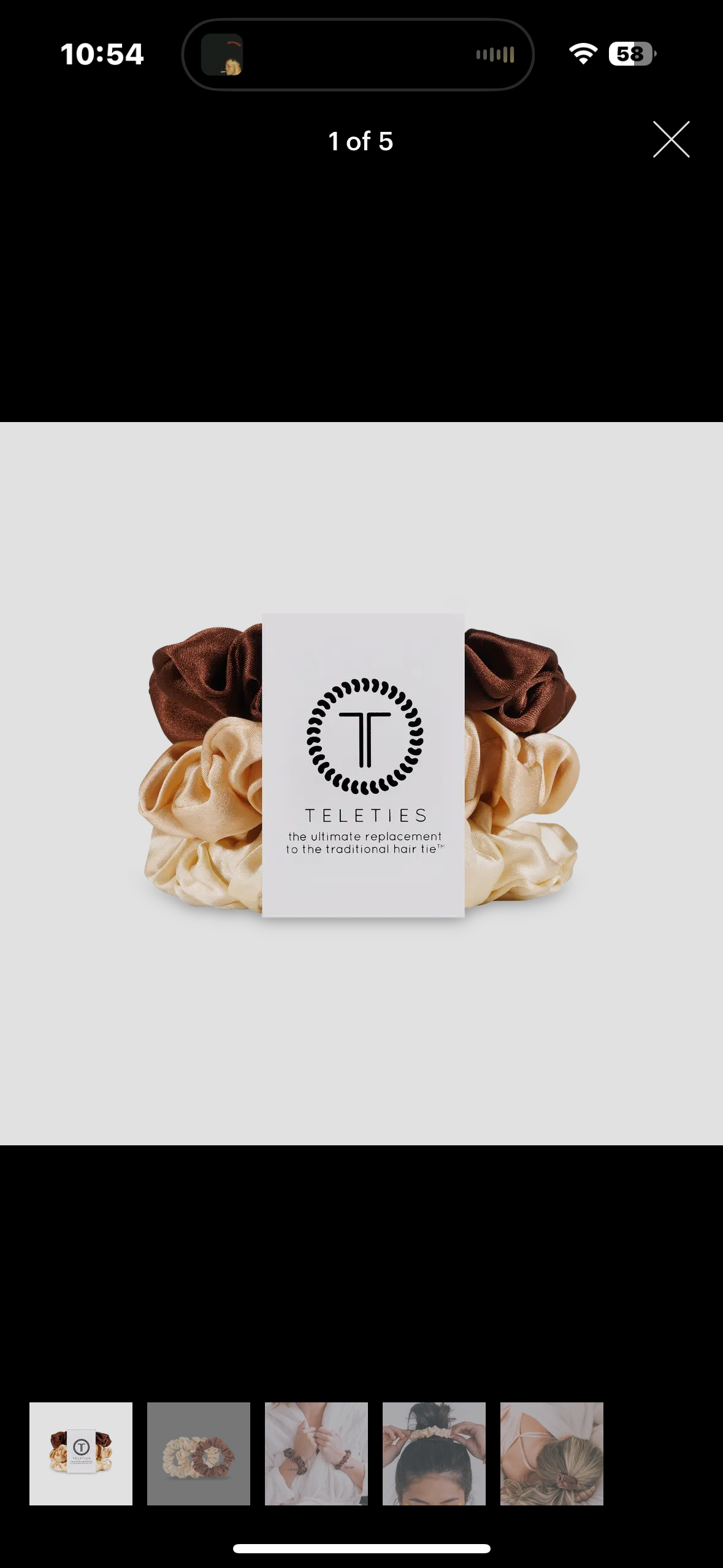 large teleties scrunchie