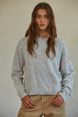 grey pullover