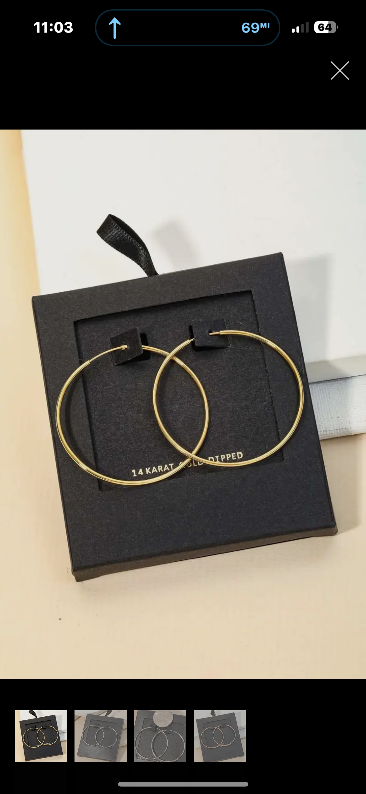 thin hoop earrings