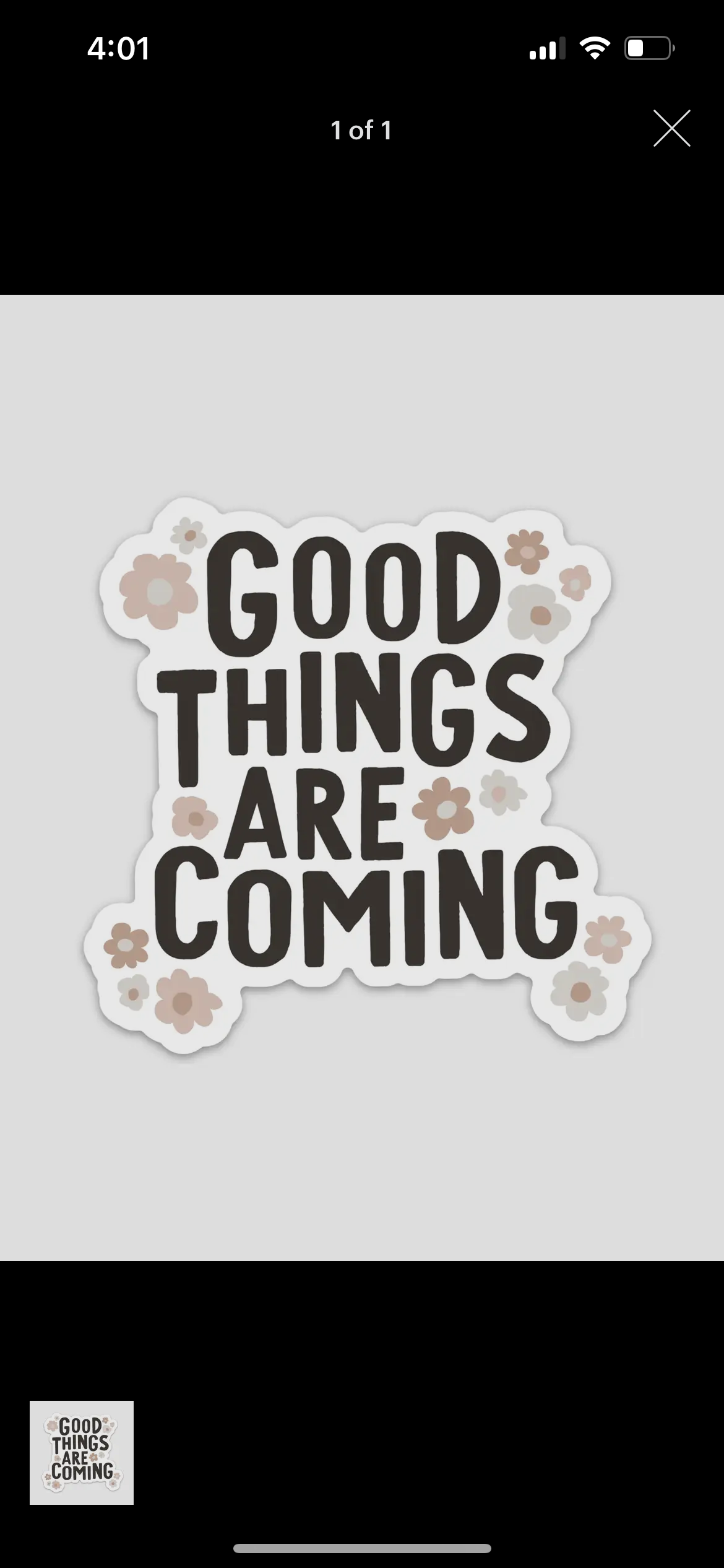 Good Things Sticker