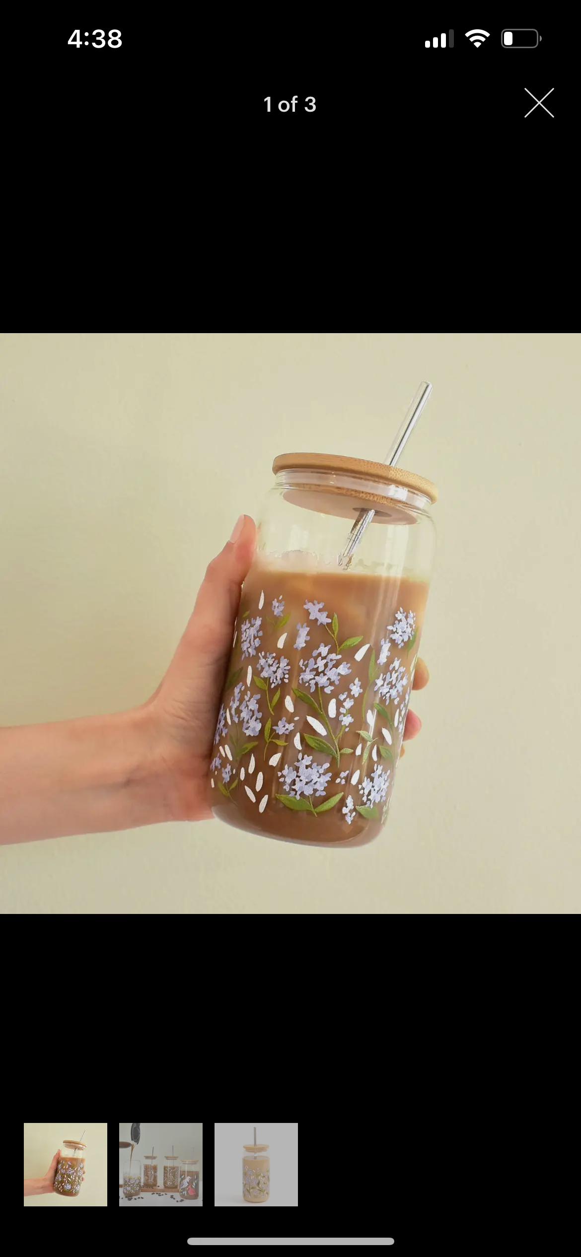 Hydrangea Glass