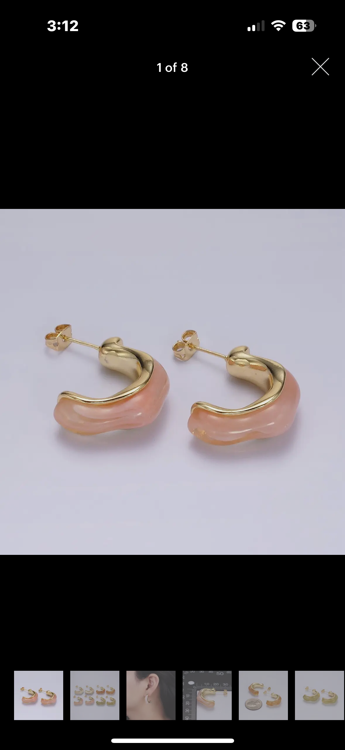 resin earrings